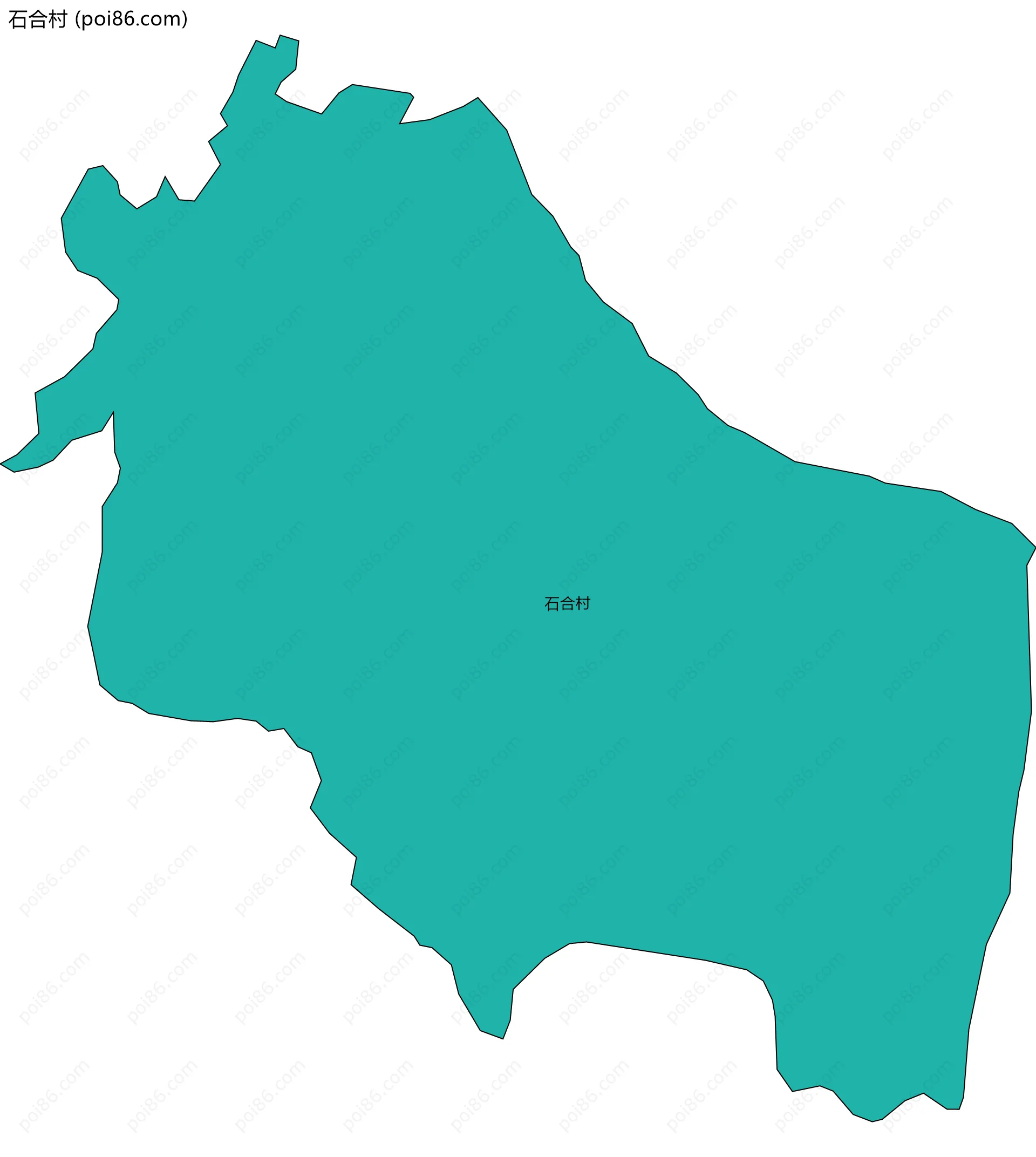 石合村边界地图