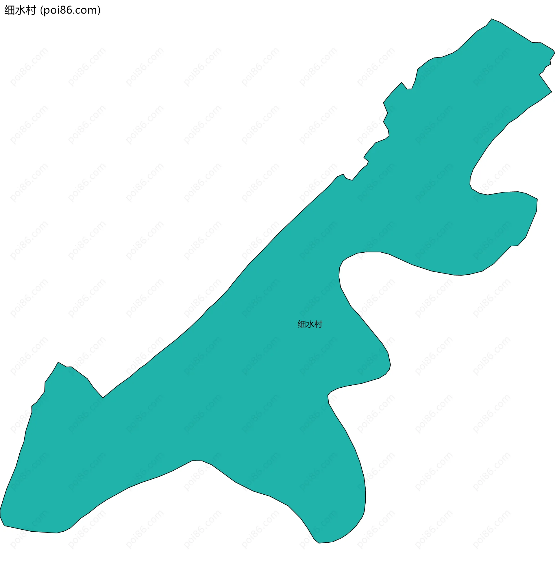 细水村边界地图