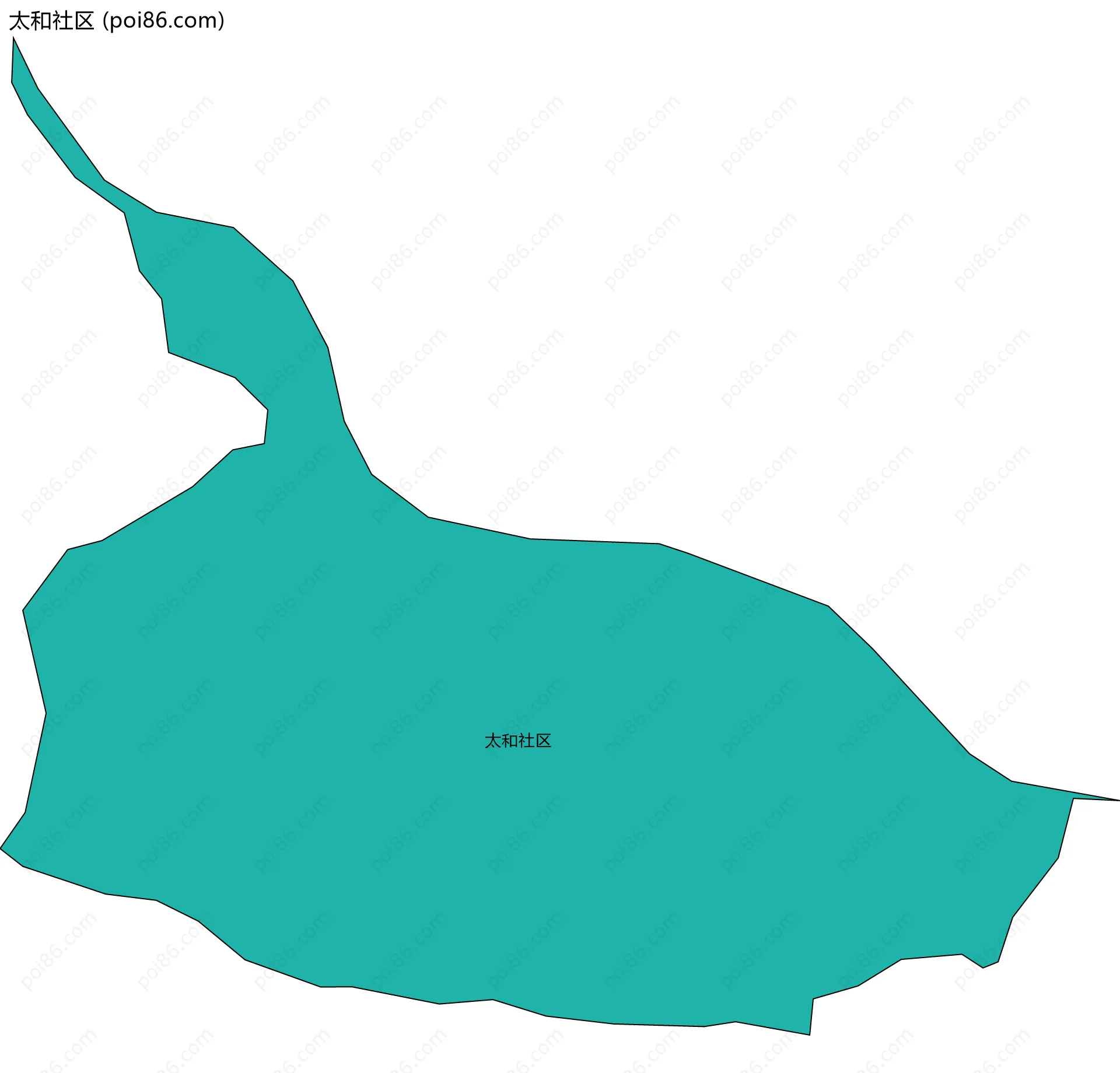 太和社区边界地图