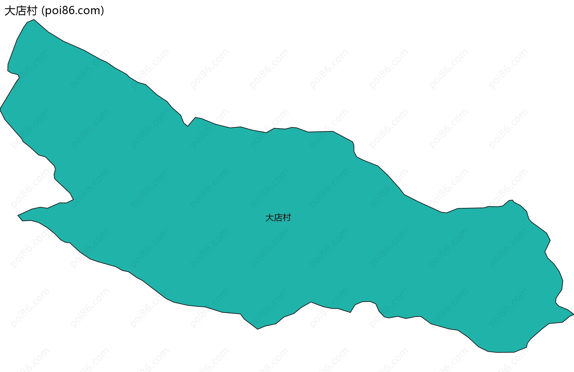 大店村边界地图