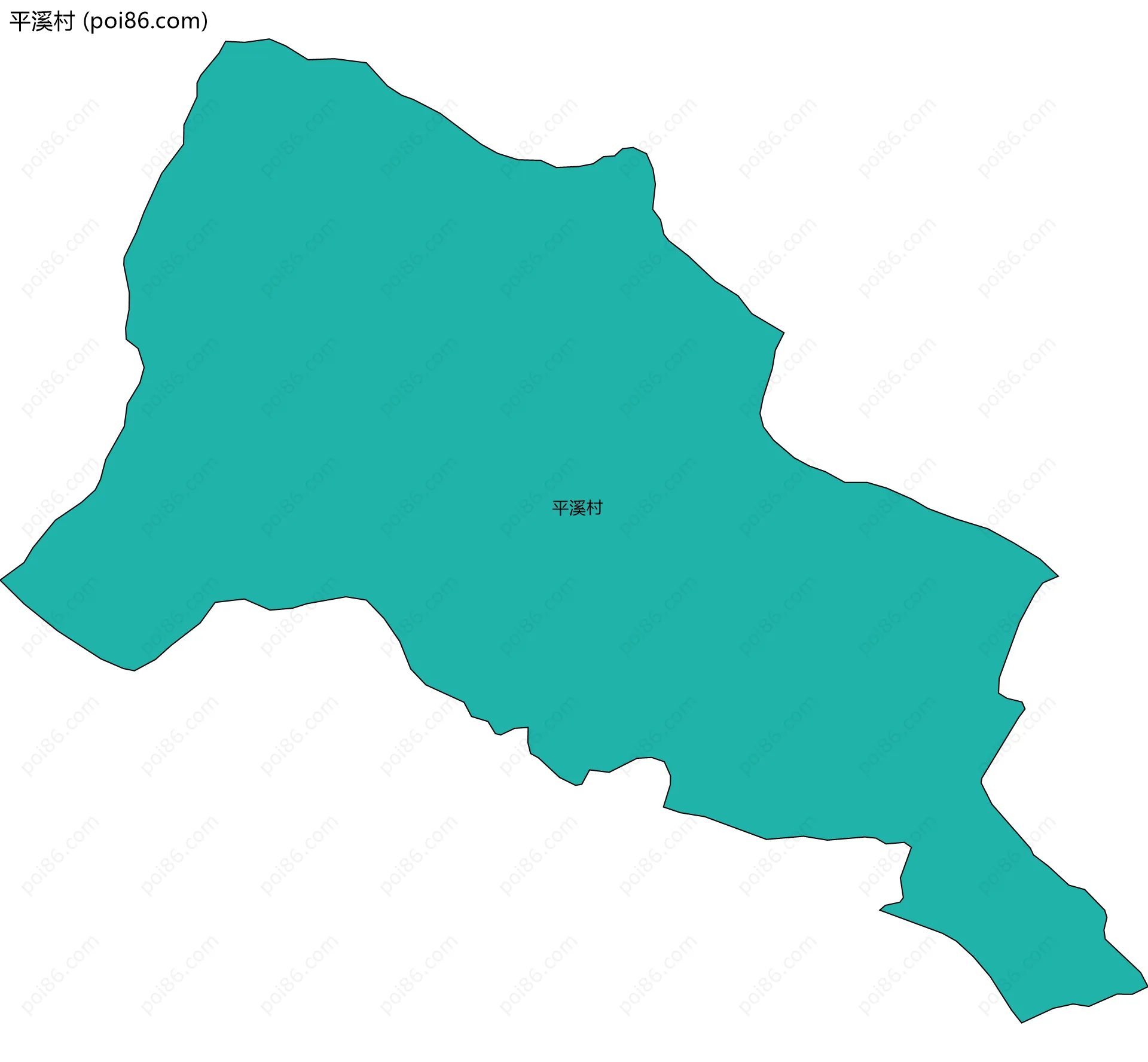 平溪村边界地图