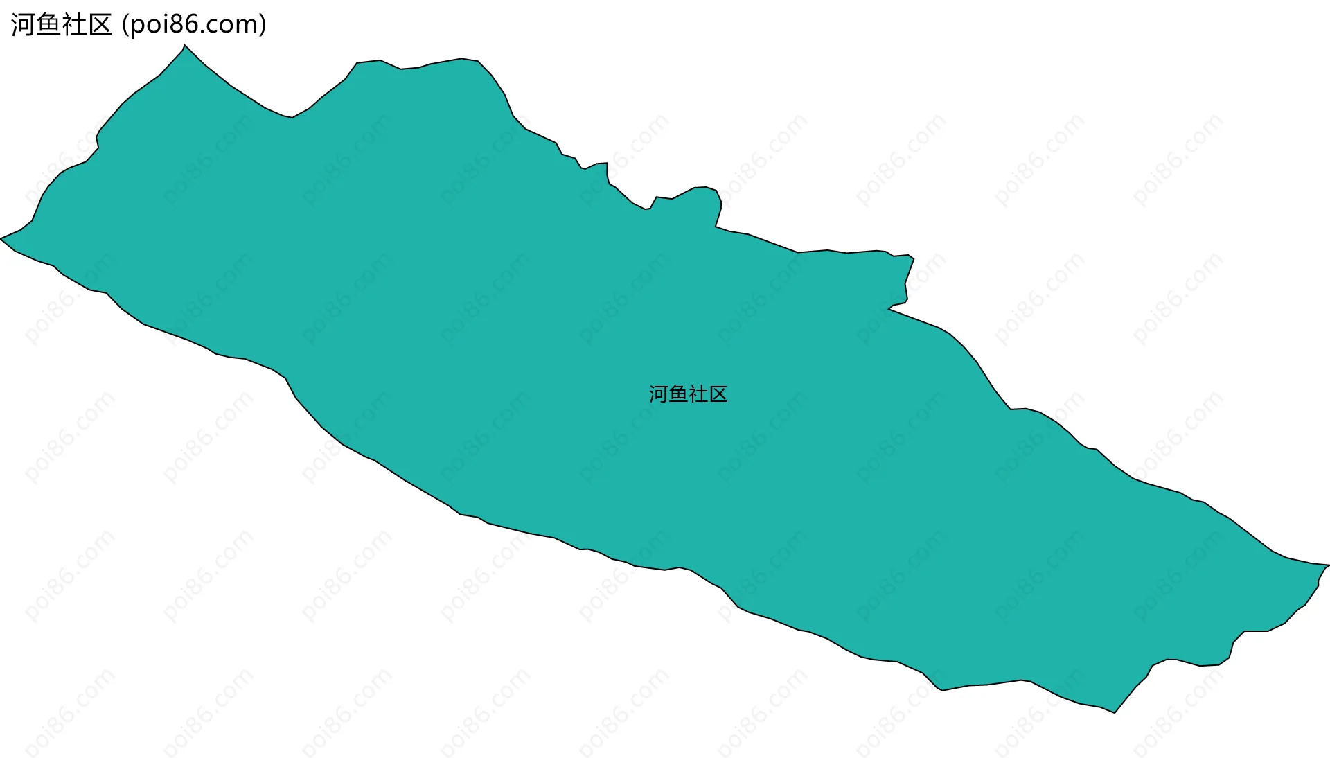 河鱼社区边界地图