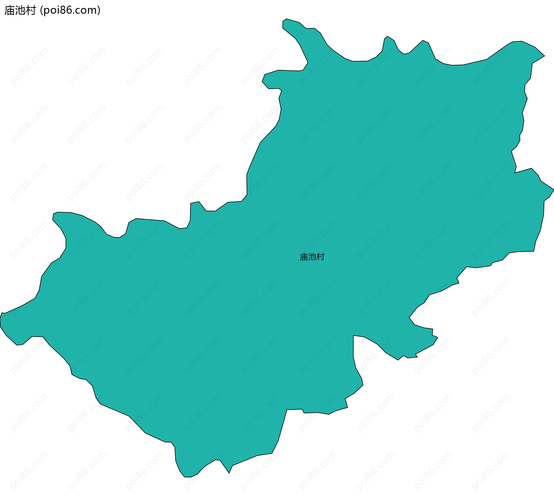 庙池村边界地图