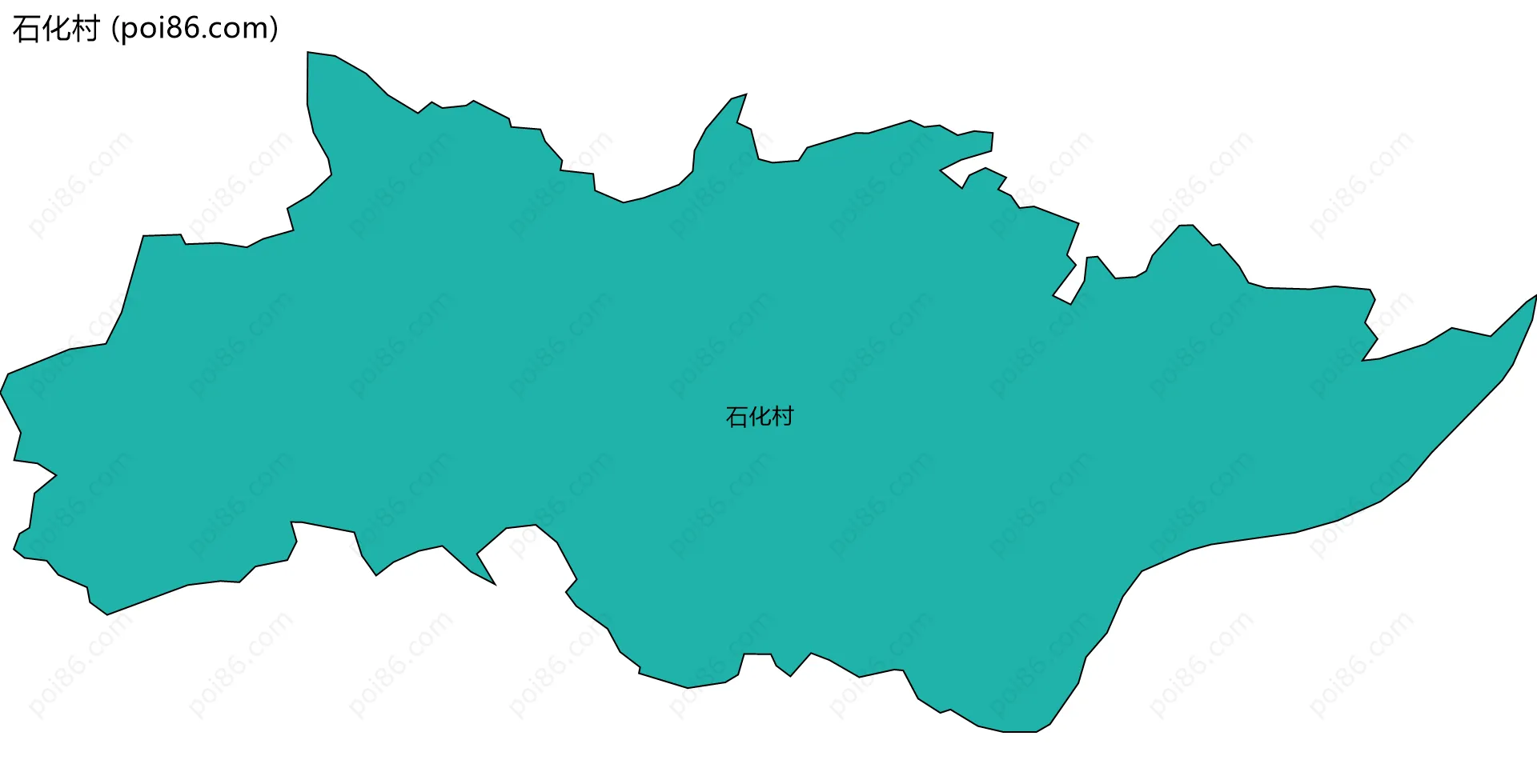 石化村边界地图