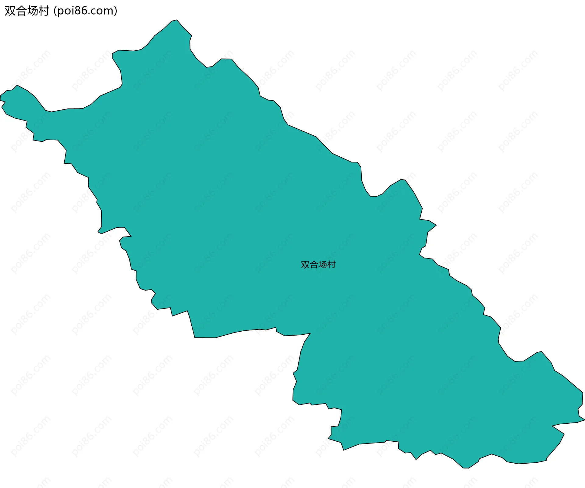 双合场村边界地图