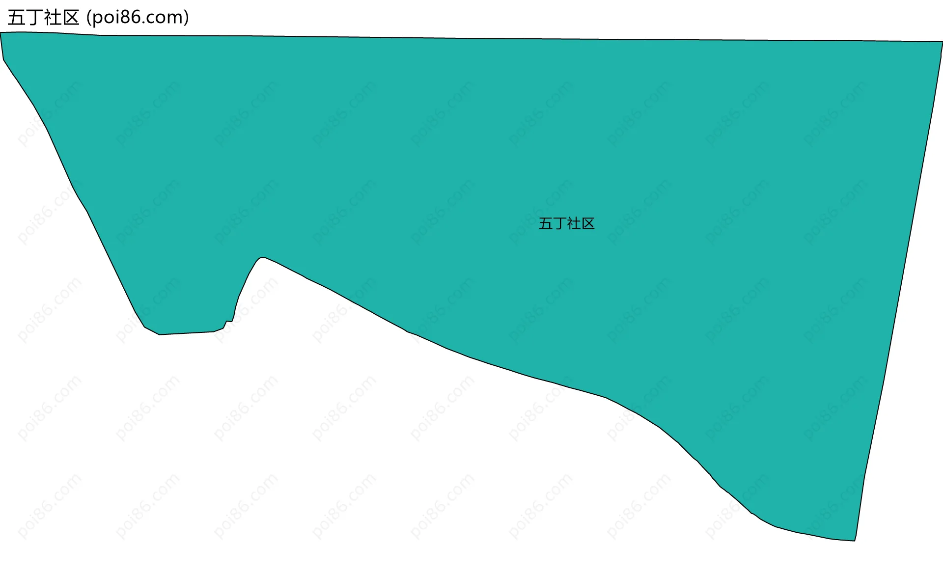 五丁社区边界地图
