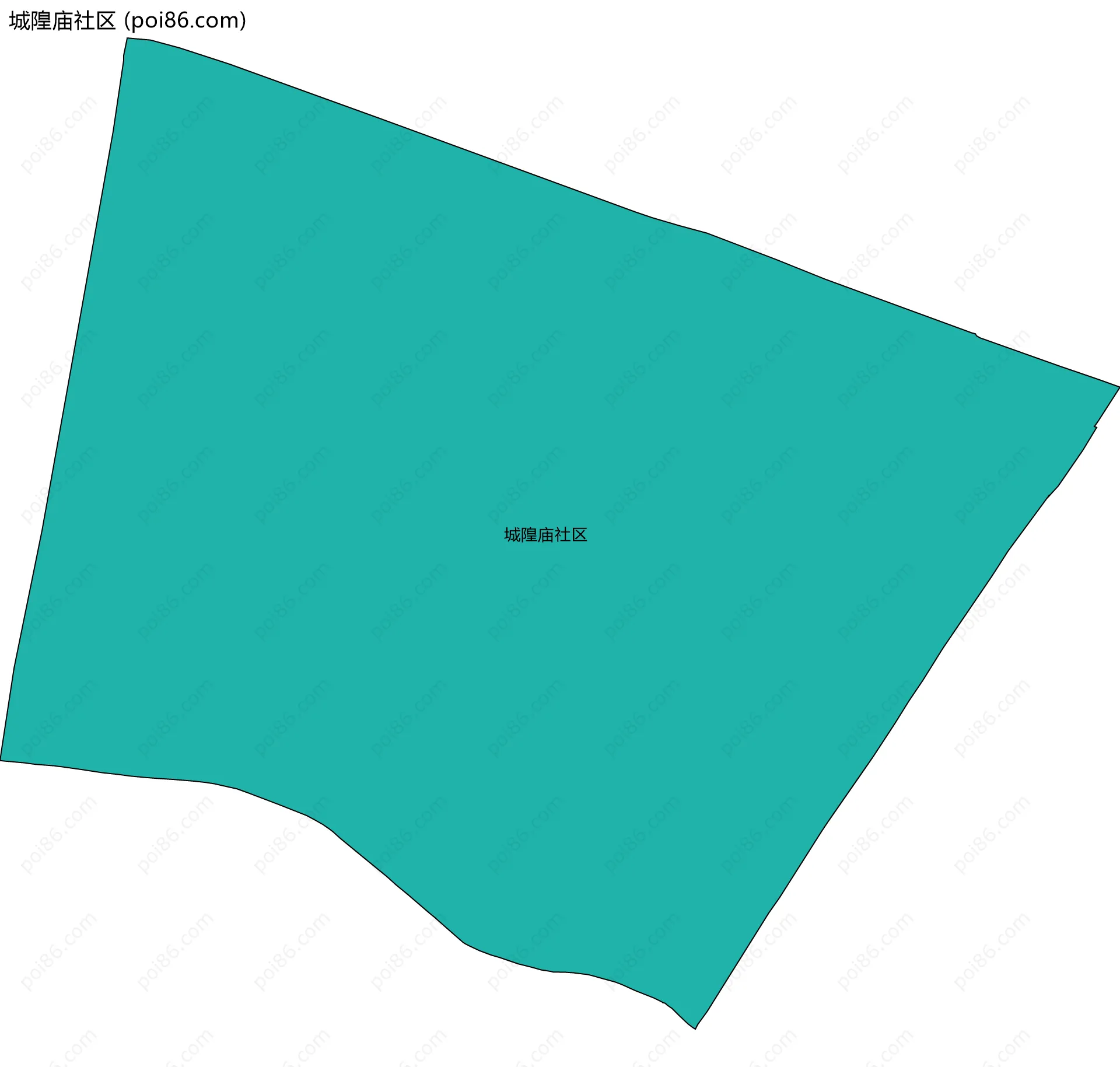 城隍庙社区边界地图