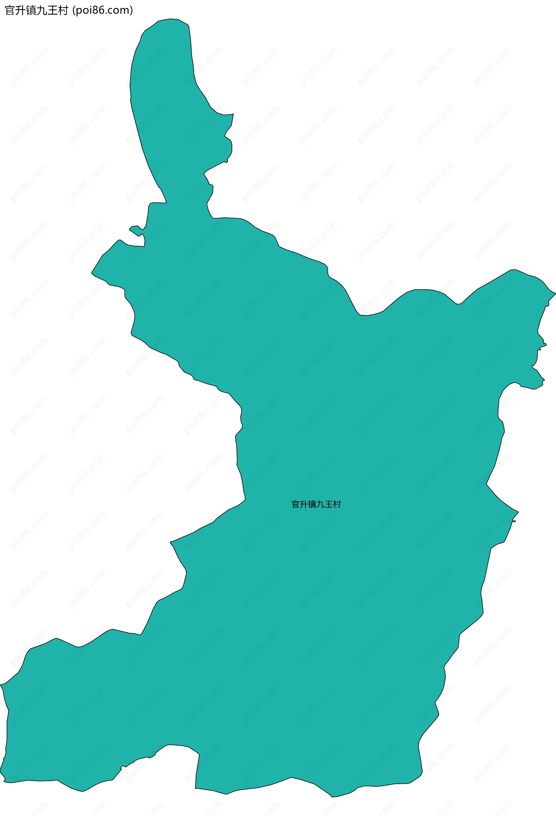 官升镇九王村边界地图