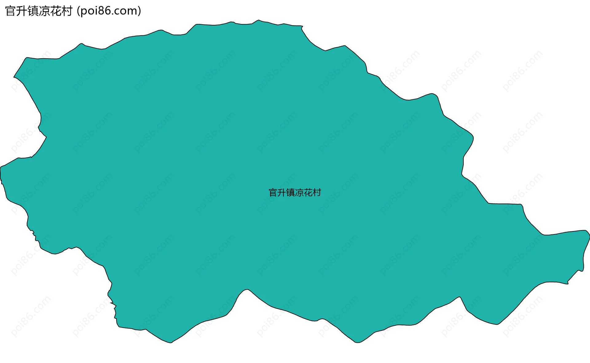 官升镇凉花村边界地图