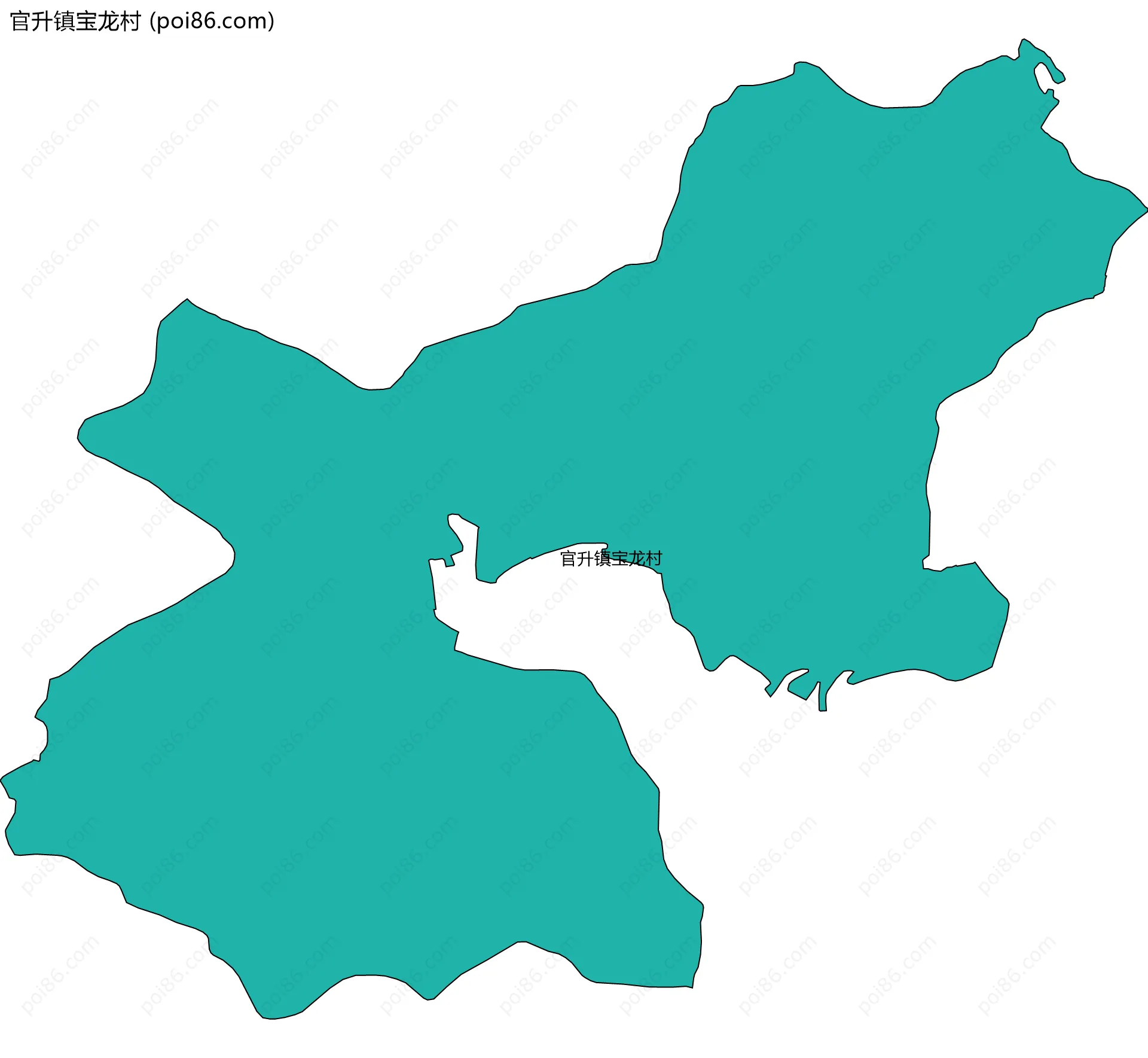 官升镇宝龙村边界地图