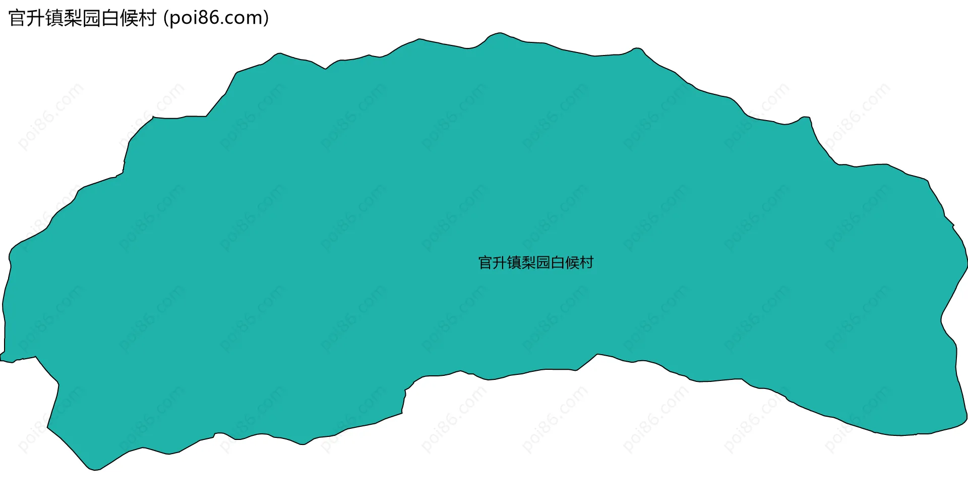 官升镇梨园白候村边界地图
