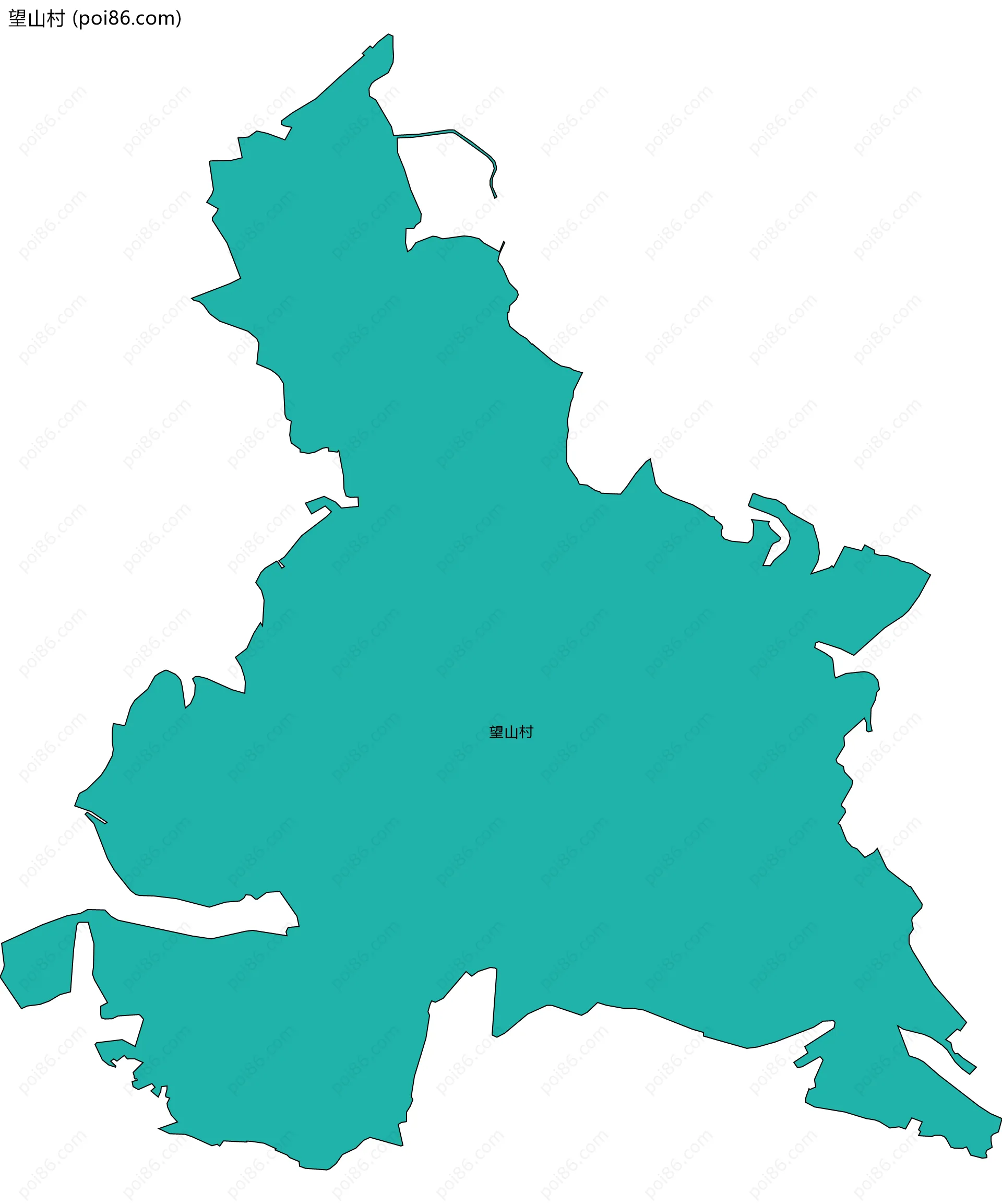 望山村边界地图