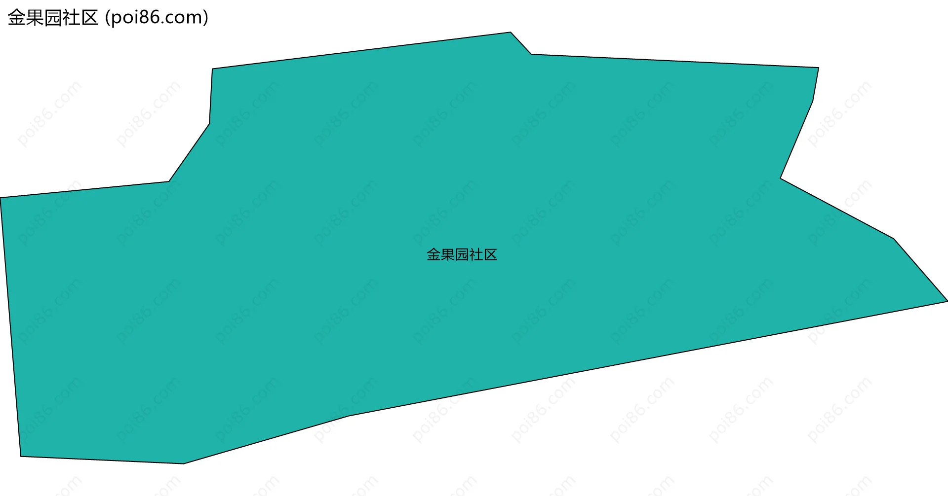 金果园社区边界地图