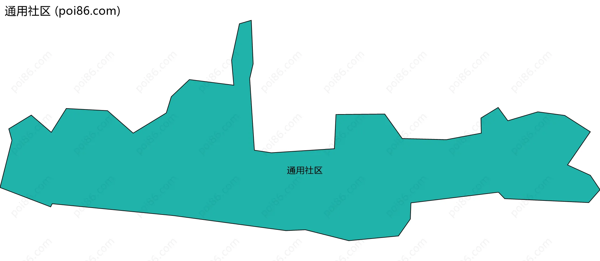 通用社区边界地图