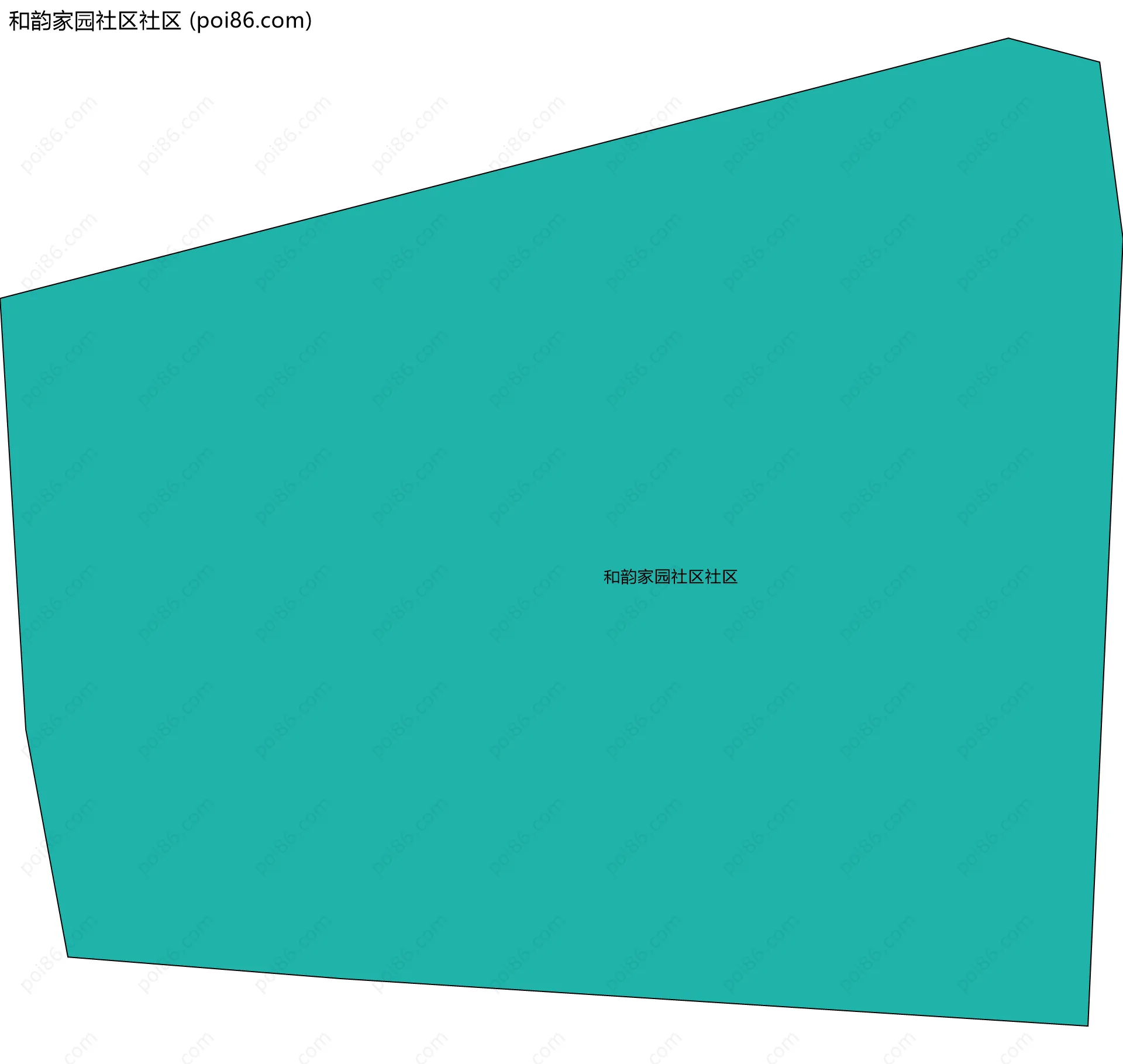 和韵家园社区社区边界地图