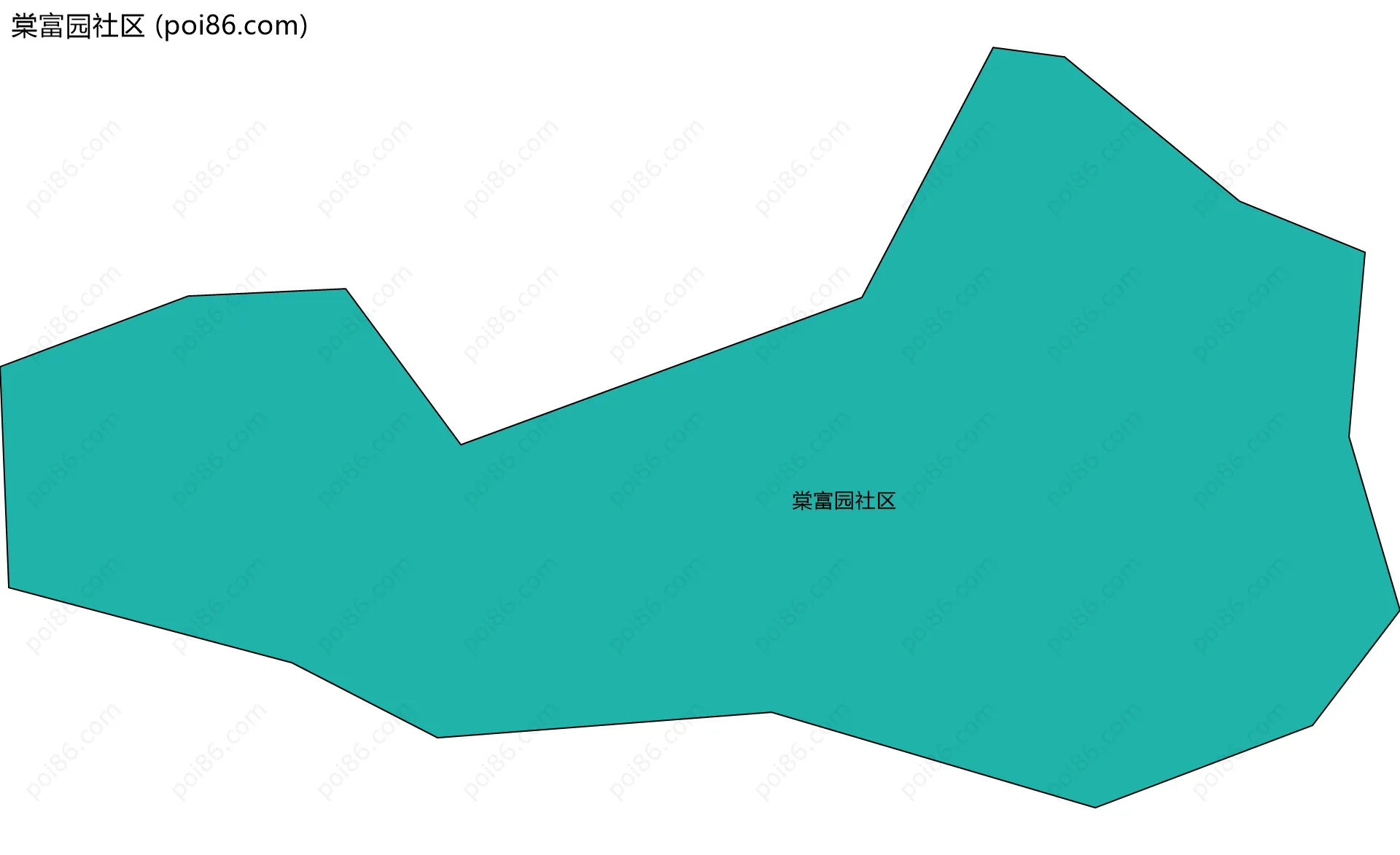 棠富园社区边界地图