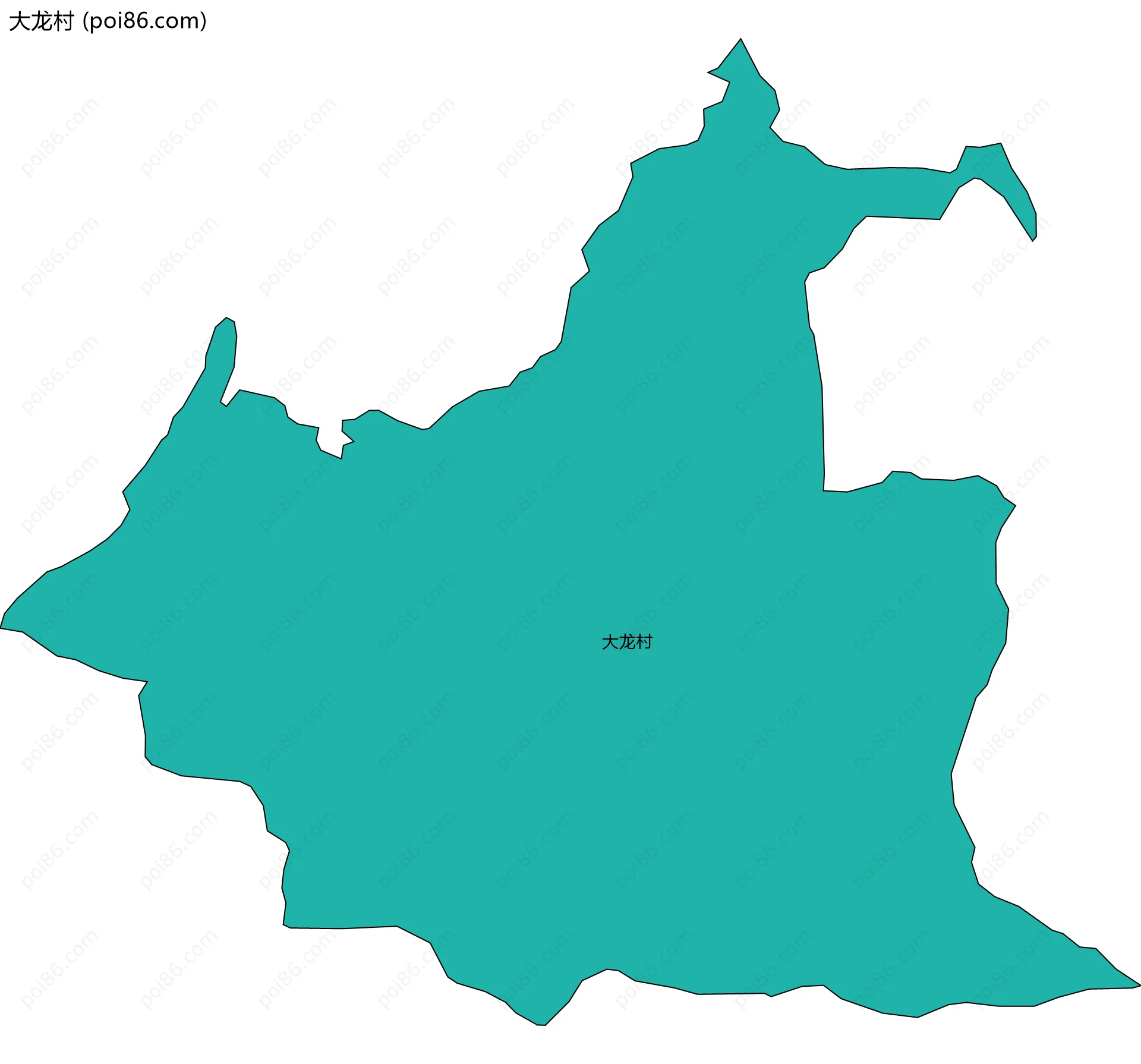 大龙村边界地图
