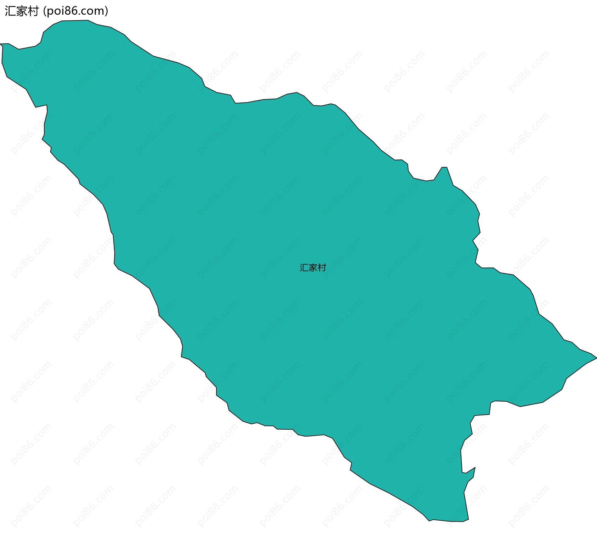 汇家村边界地图