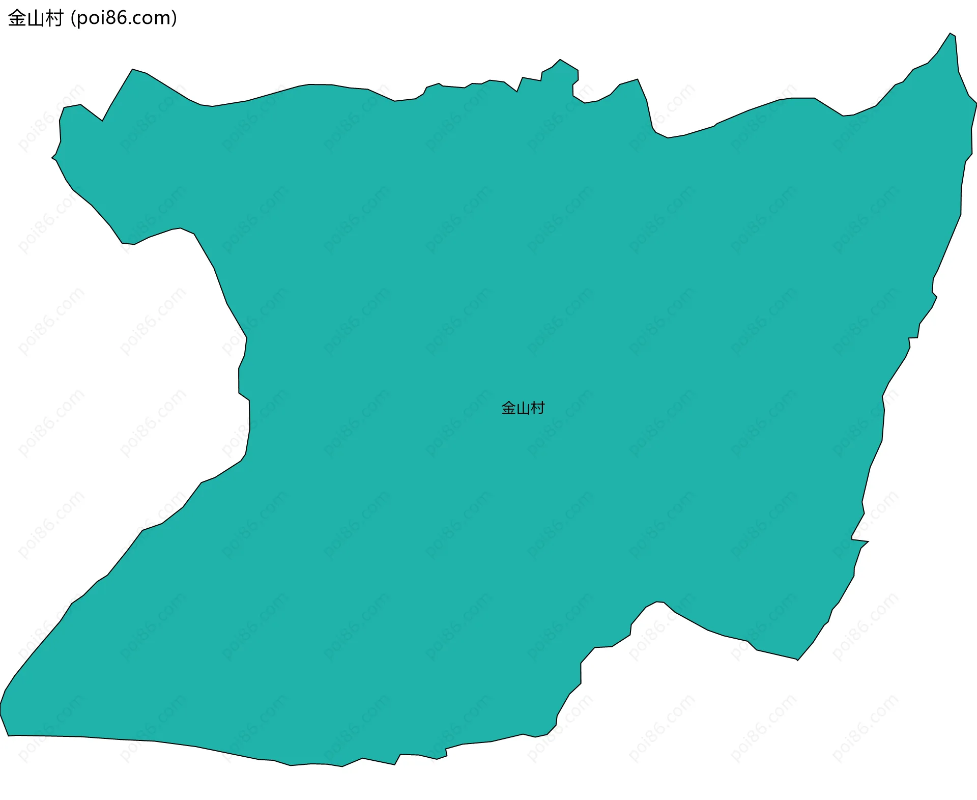 金山村边界地图