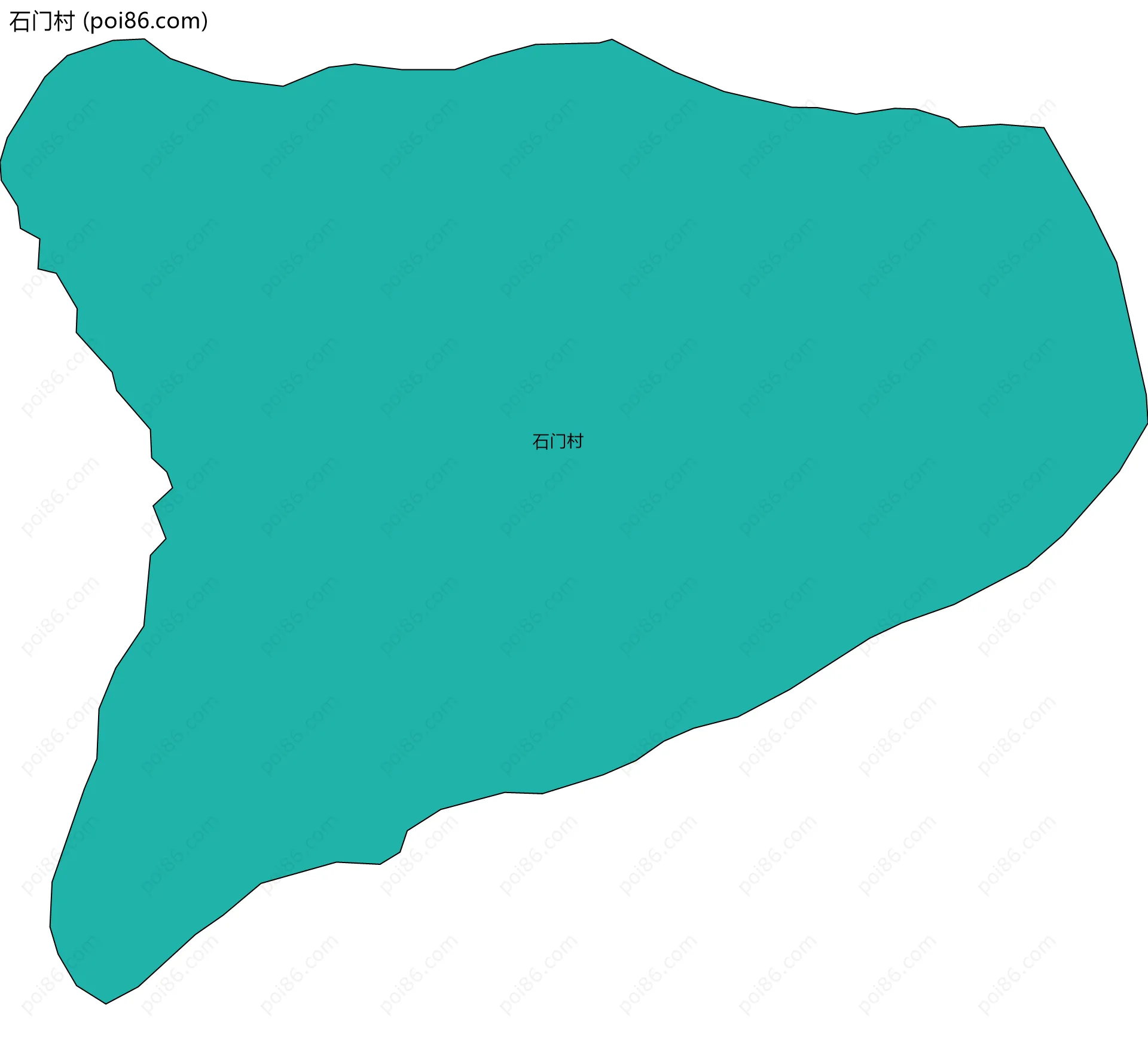石门村边界地图