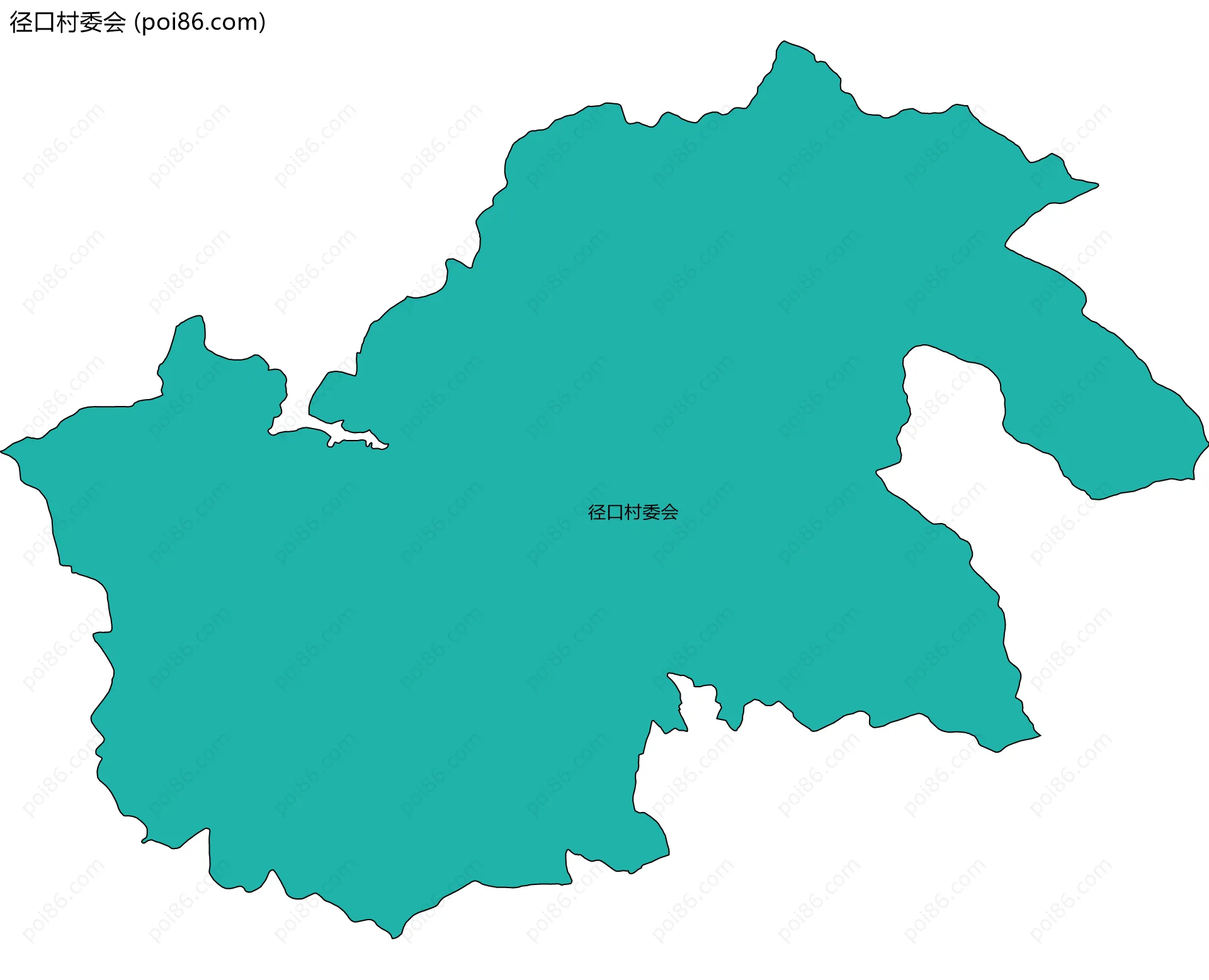 径口村委会边界地图