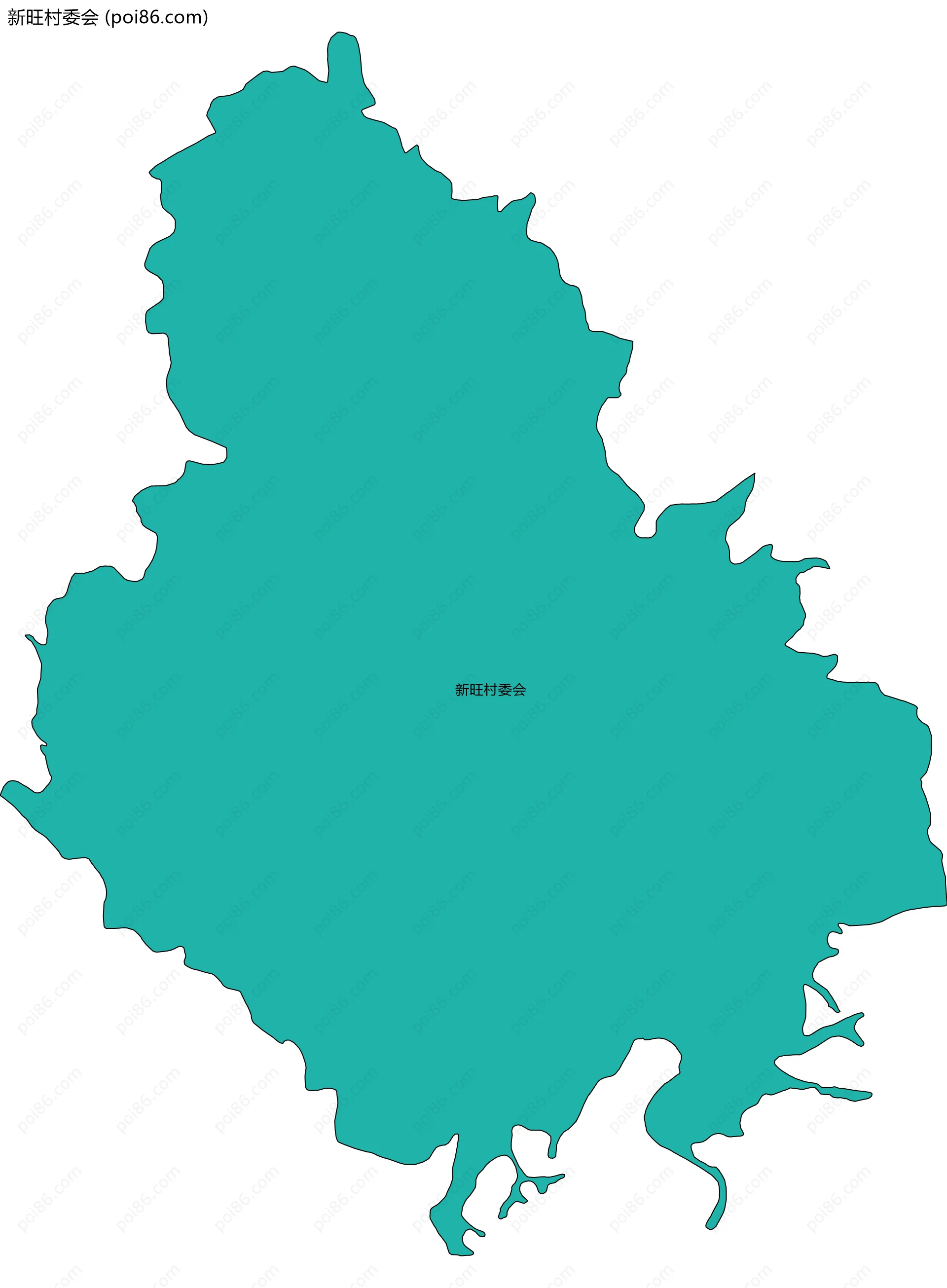 新旺村委会边界地图