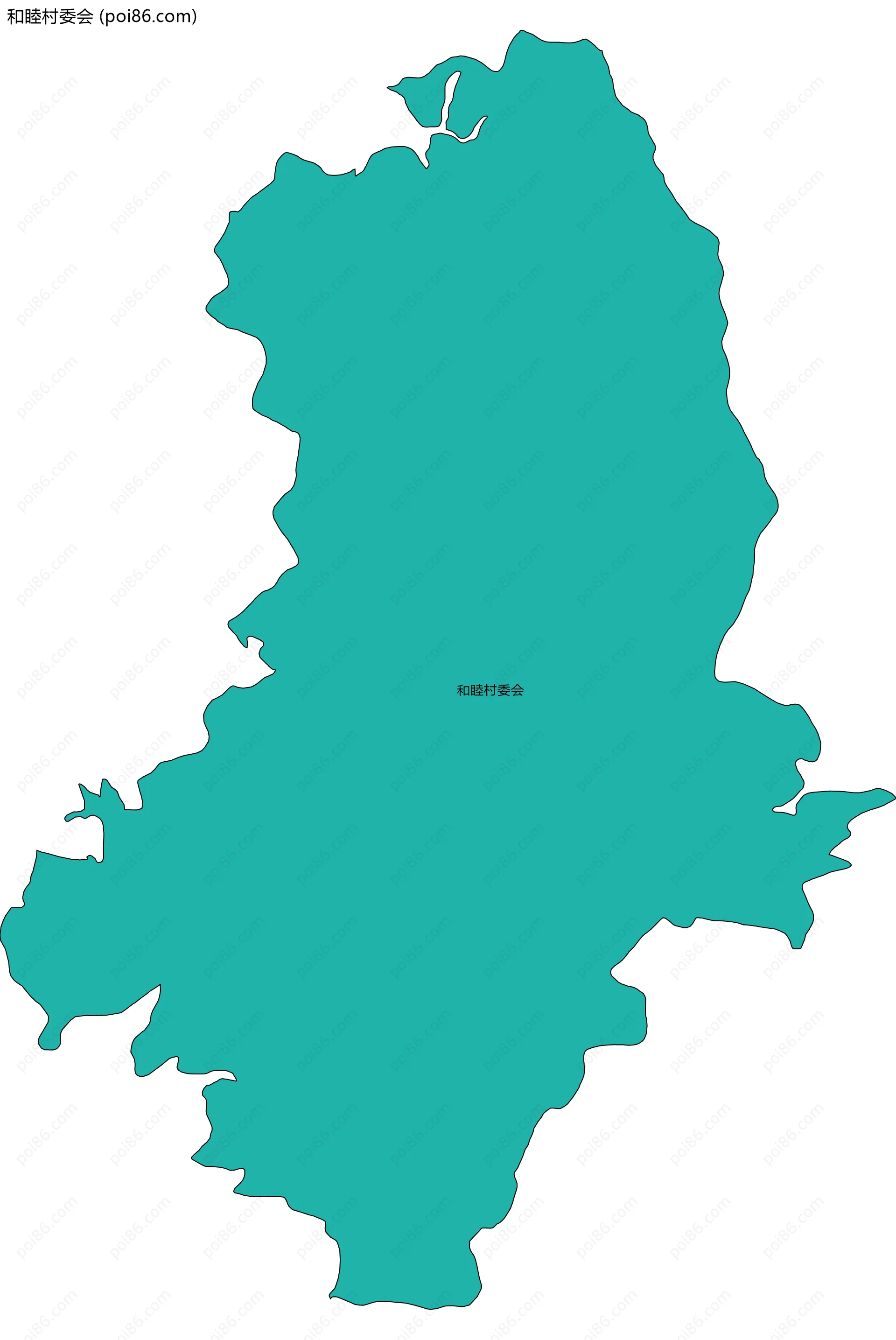 和睦村委会边界地图