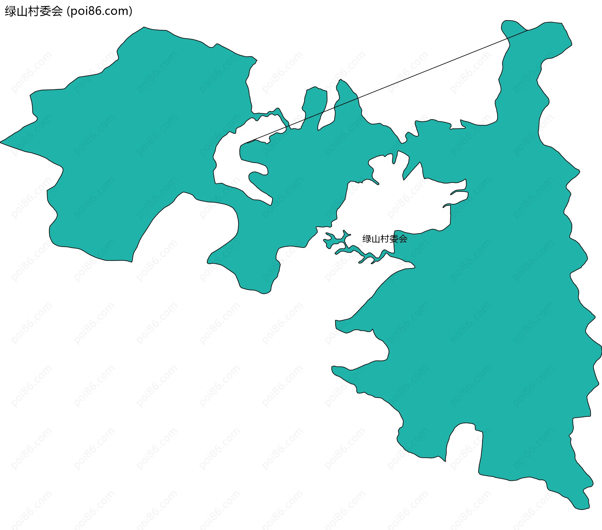 绿山村委会边界地图