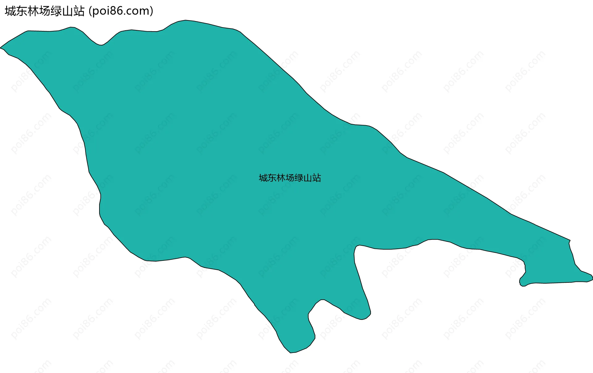 城东林场绿山站边界地图