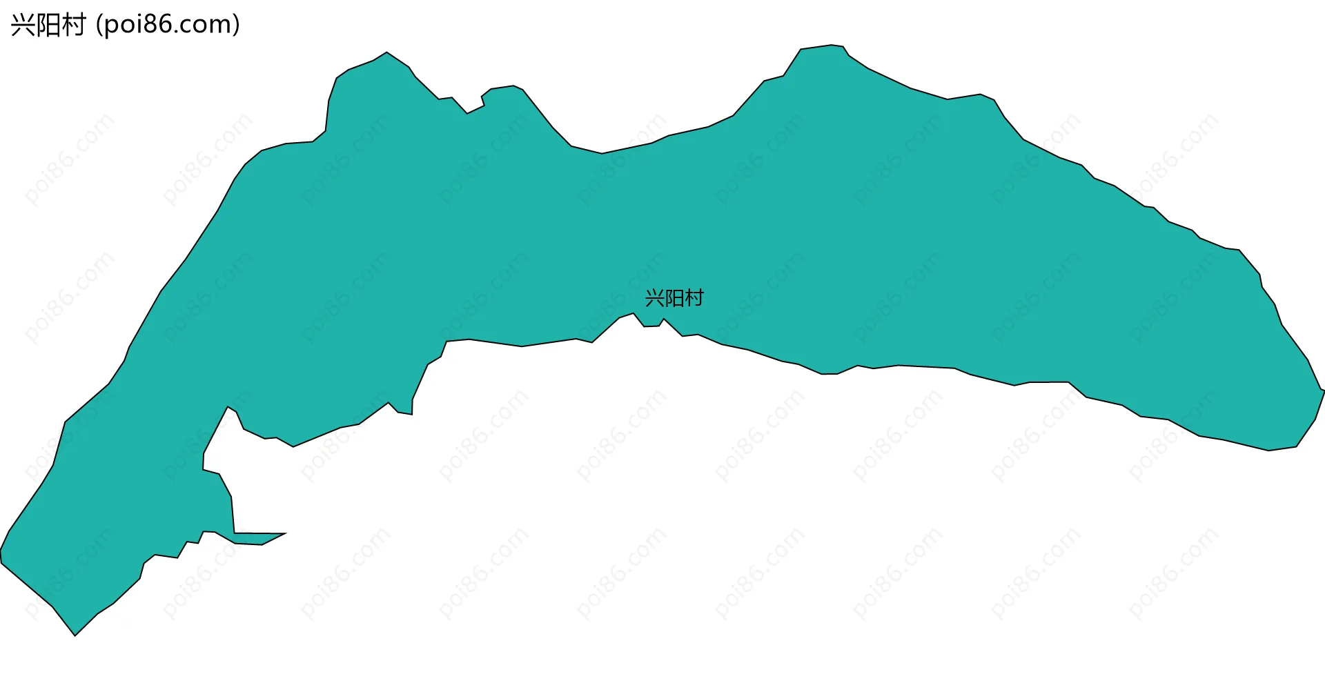 兴阳村边界地图