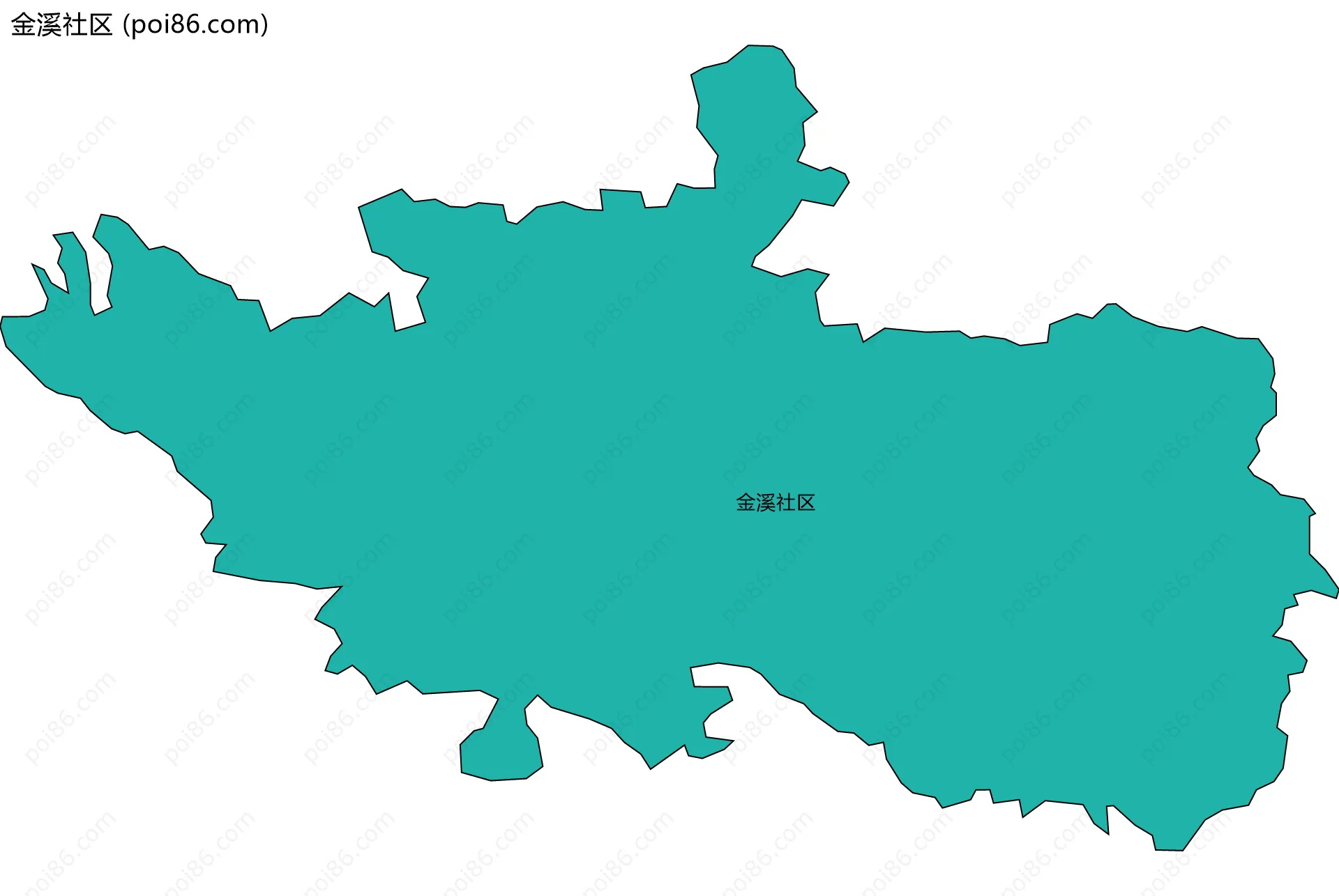 金溪社区边界地图