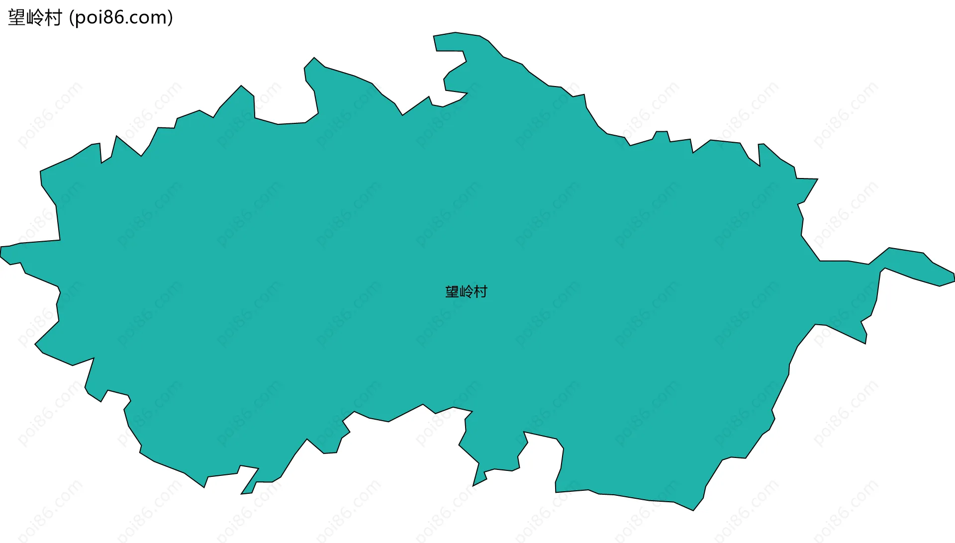 望岭村边界地图