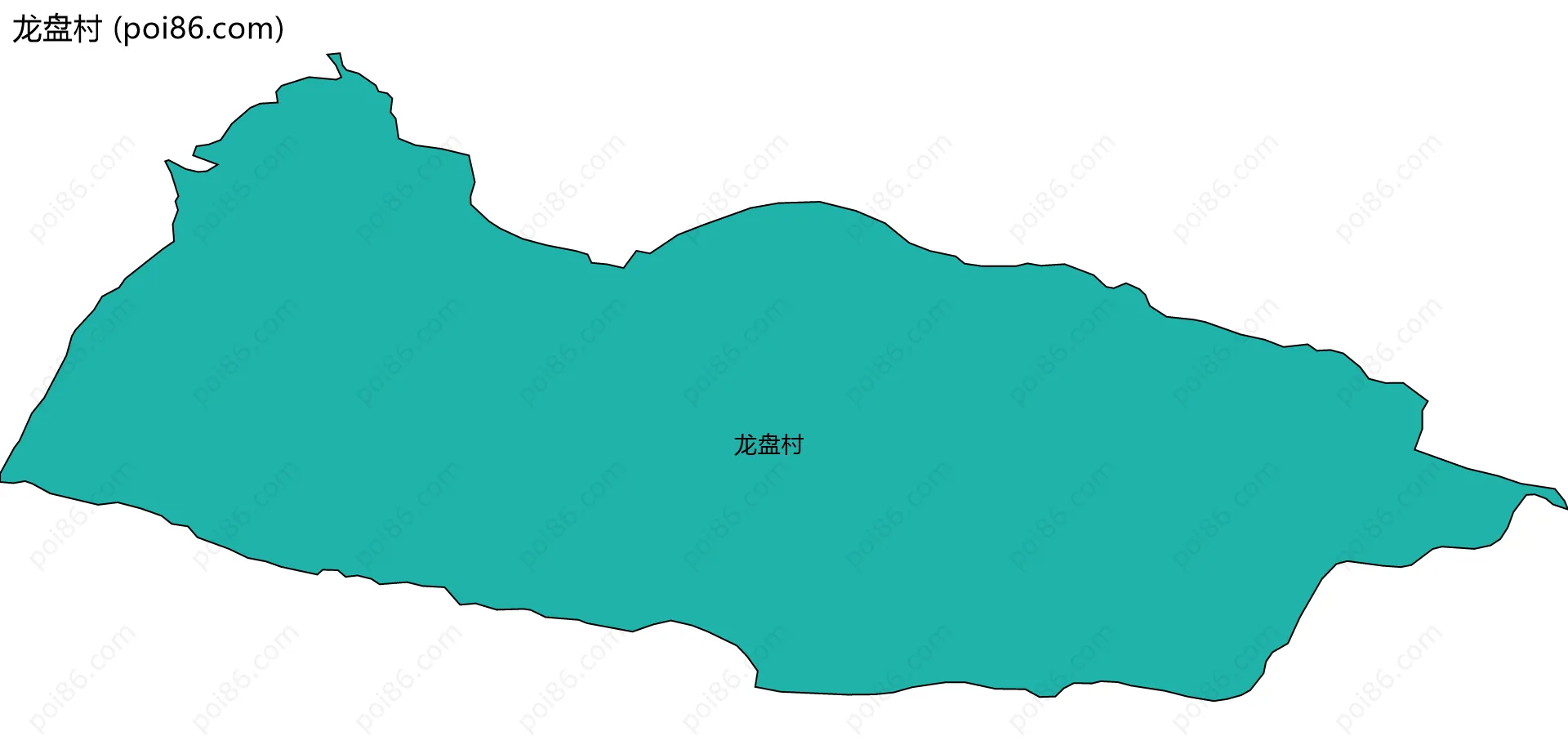 龙盘村边界地图