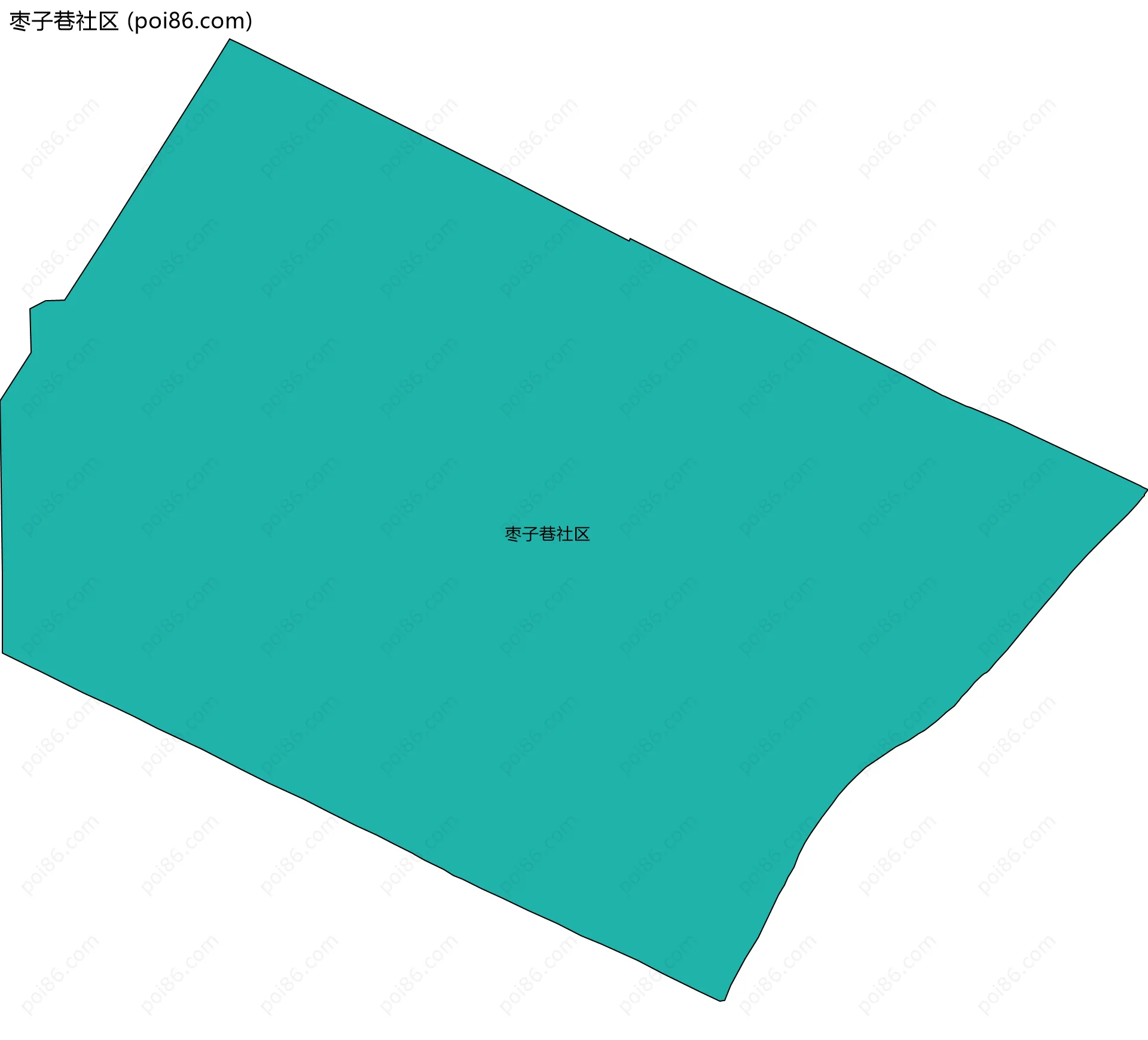 枣子巷社区边界地图