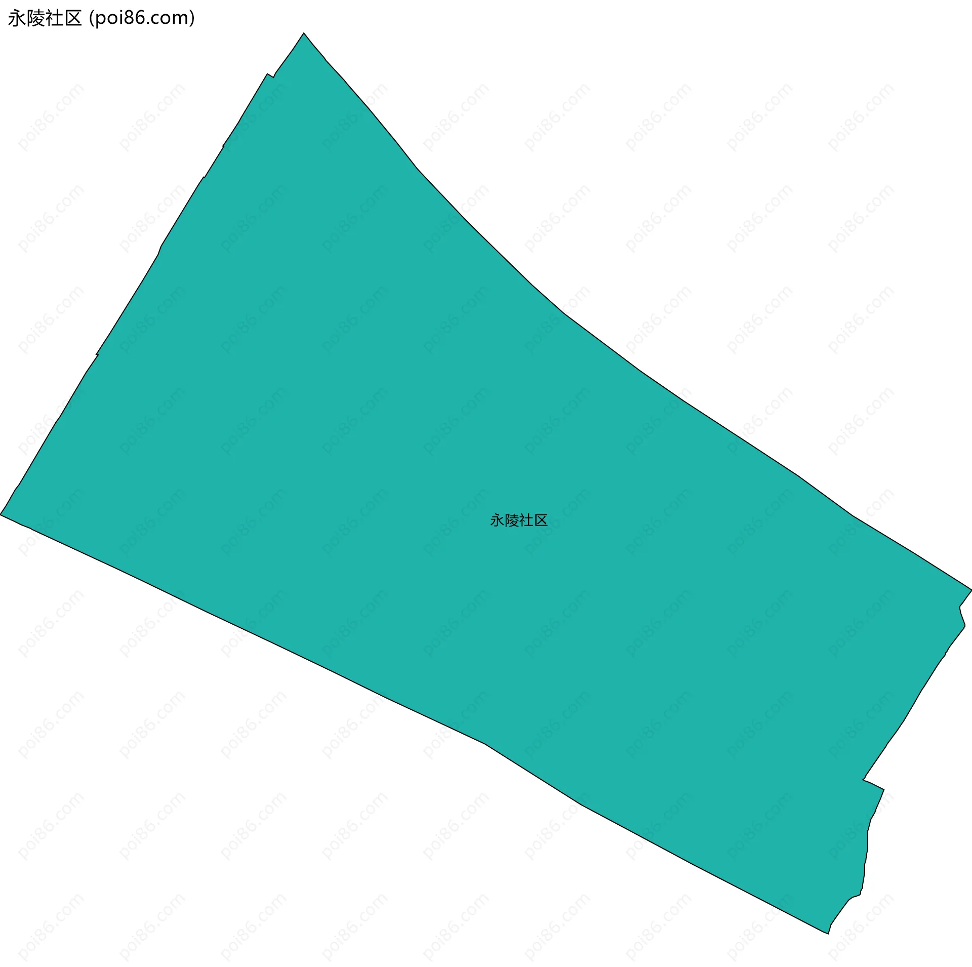 永陵社区边界地图