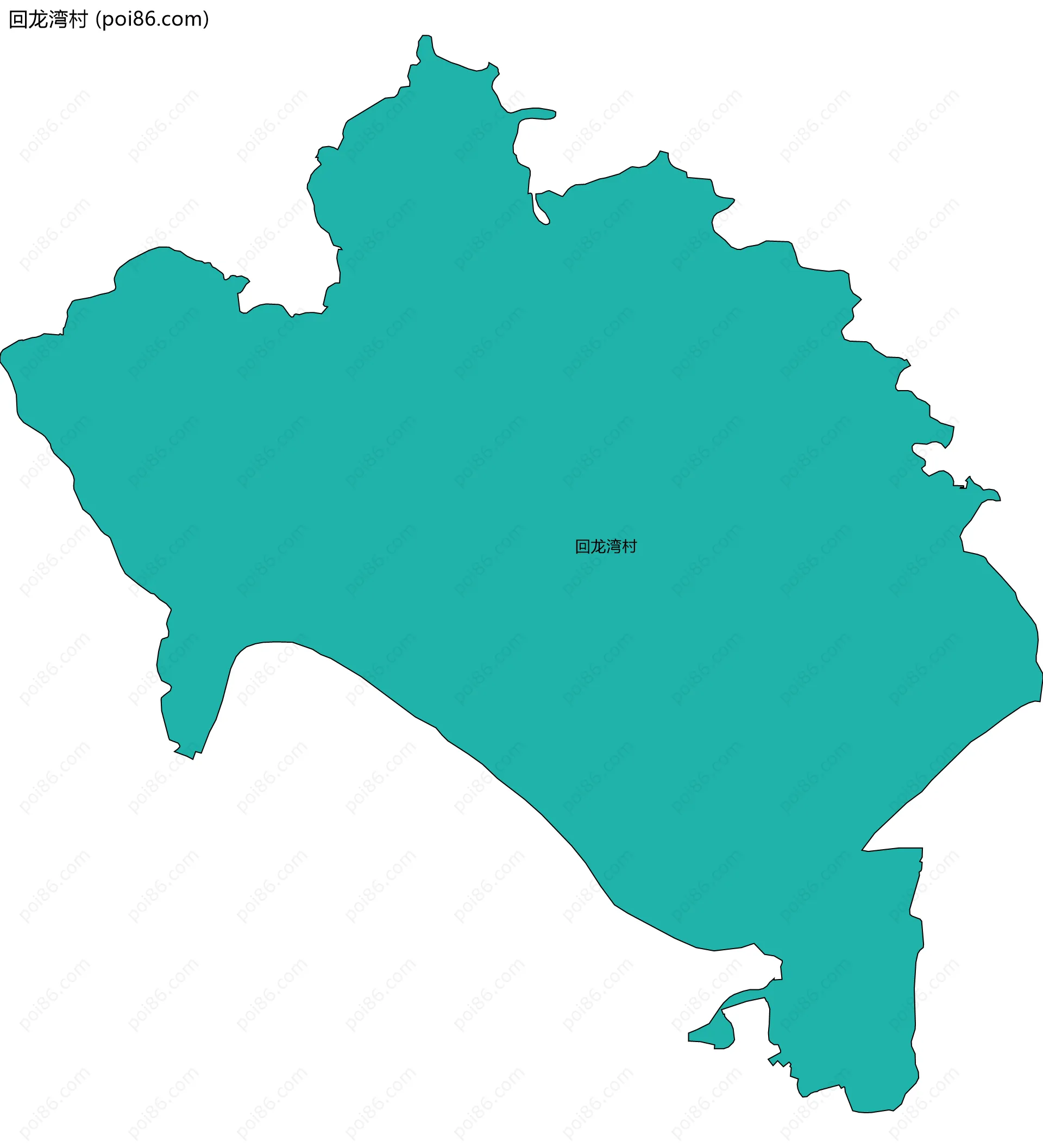回龙湾村边界地图