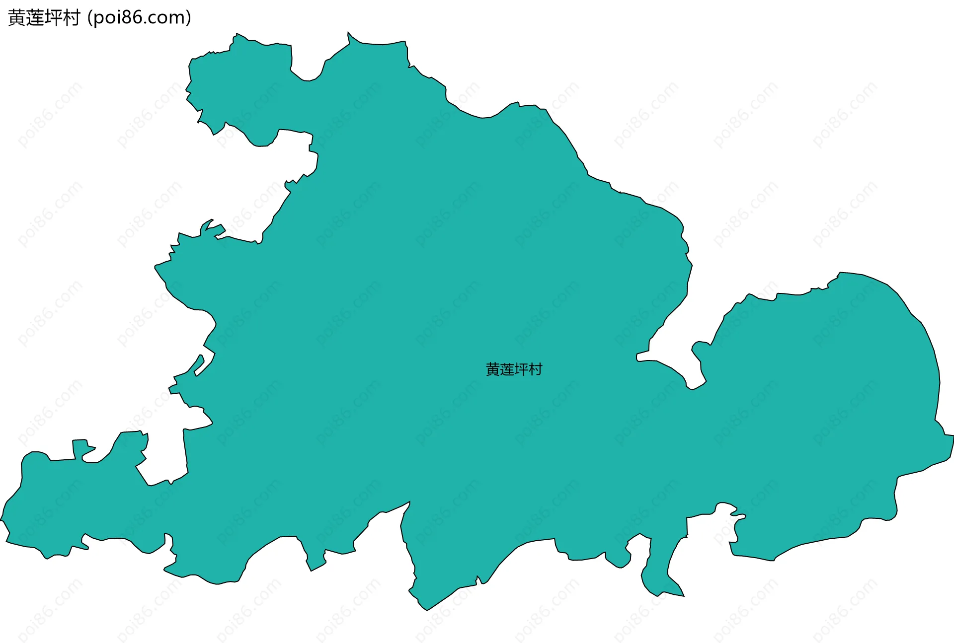黄莲坪村边界地图