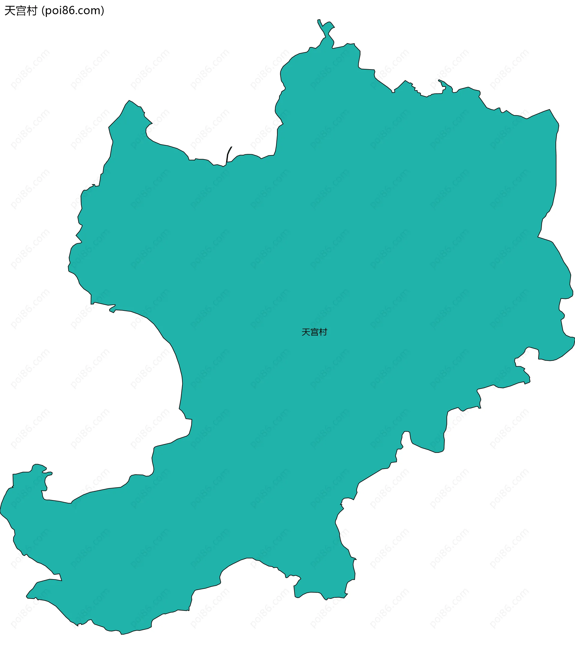 天宫村边界地图