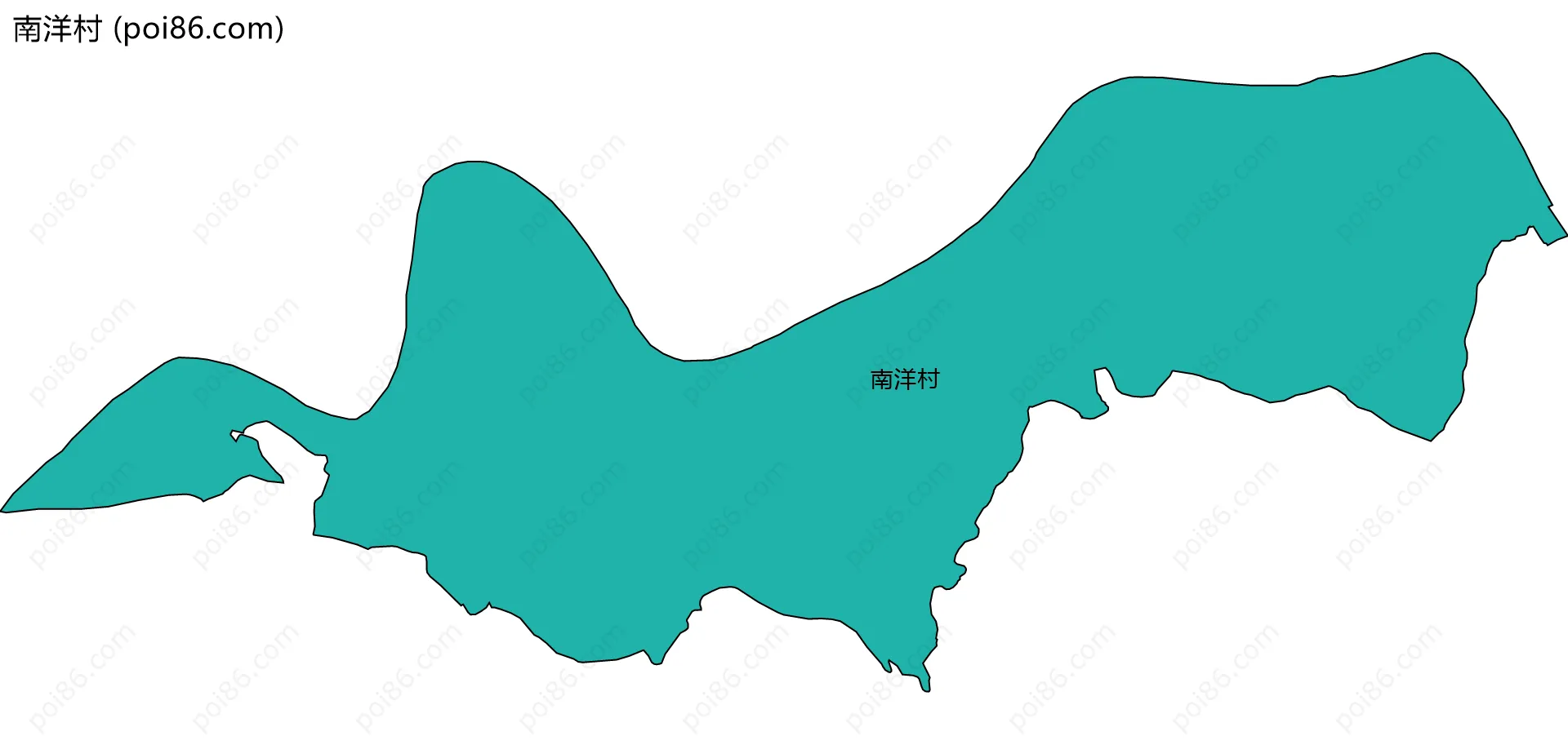 南洋村边界地图