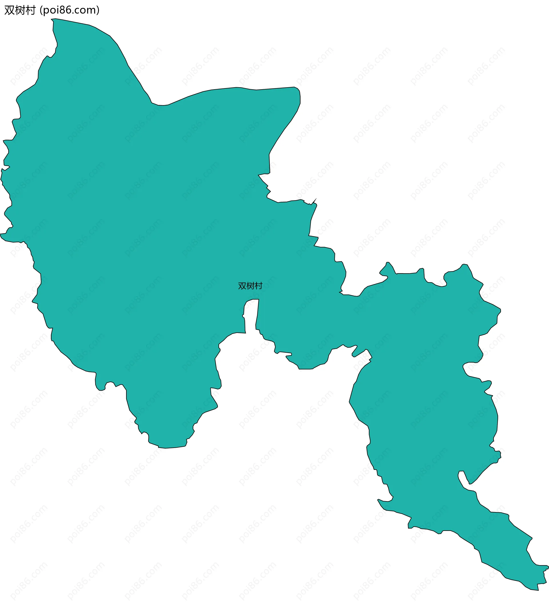 双树村边界地图