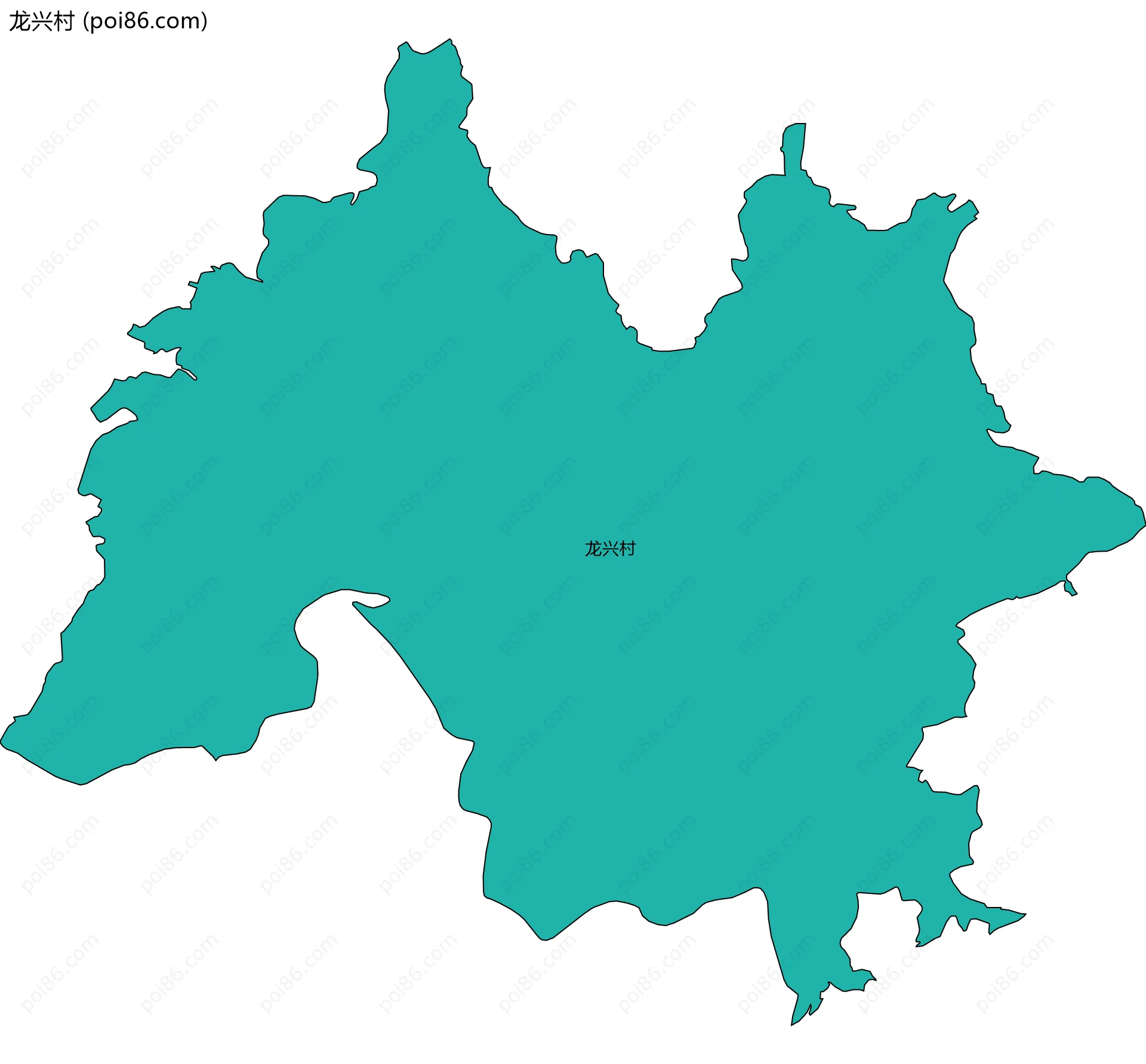 龙兴村边界地图