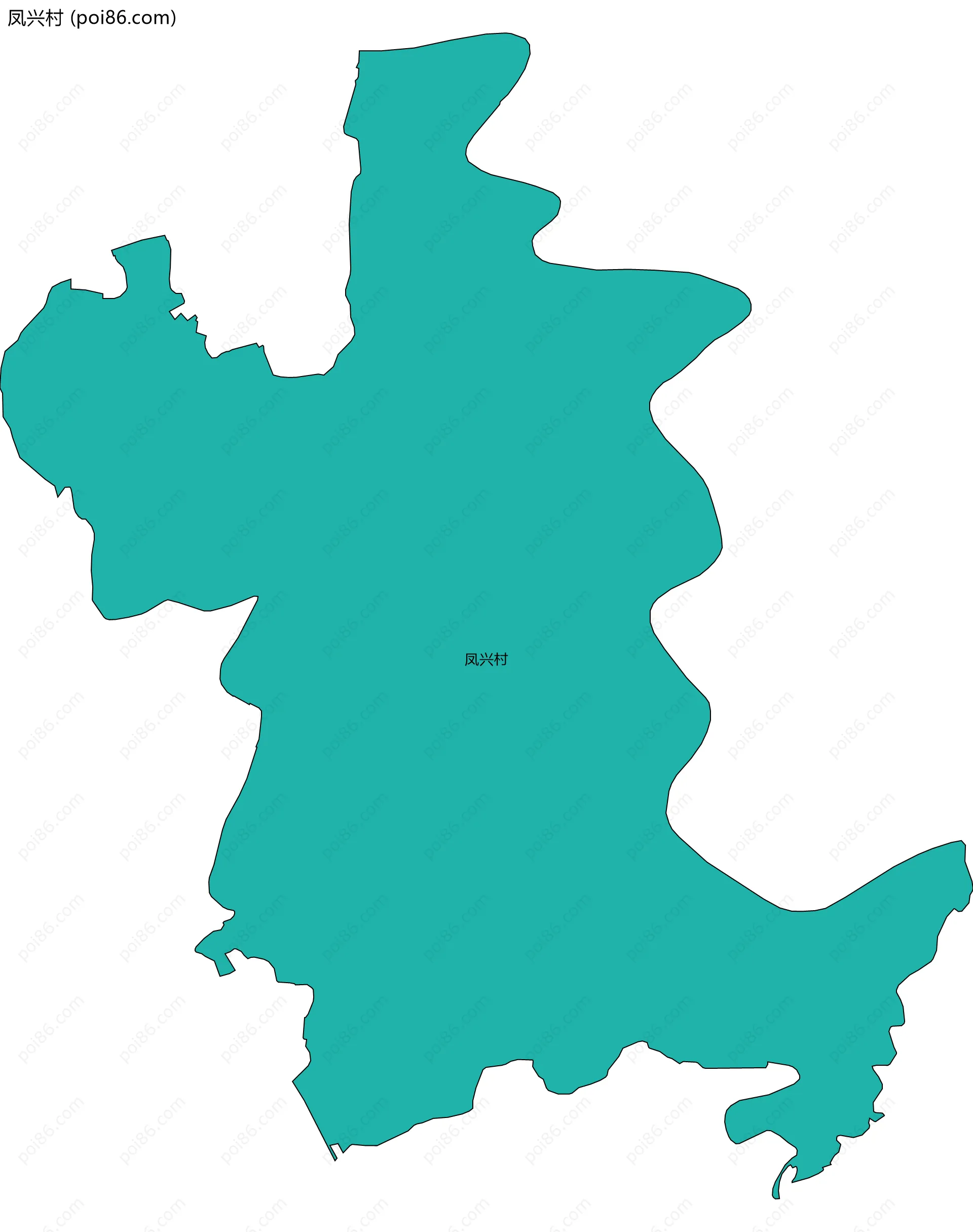 凤兴村边界地图