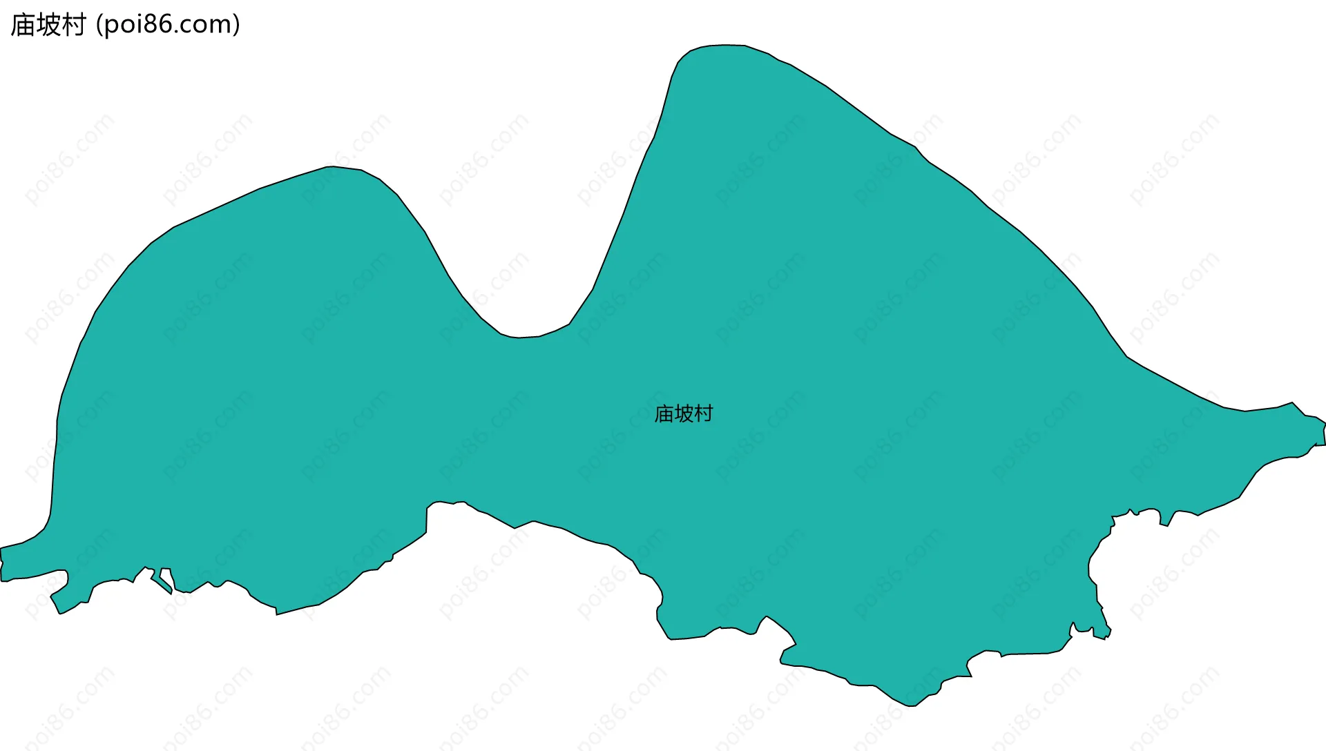 庙坡村边界地图