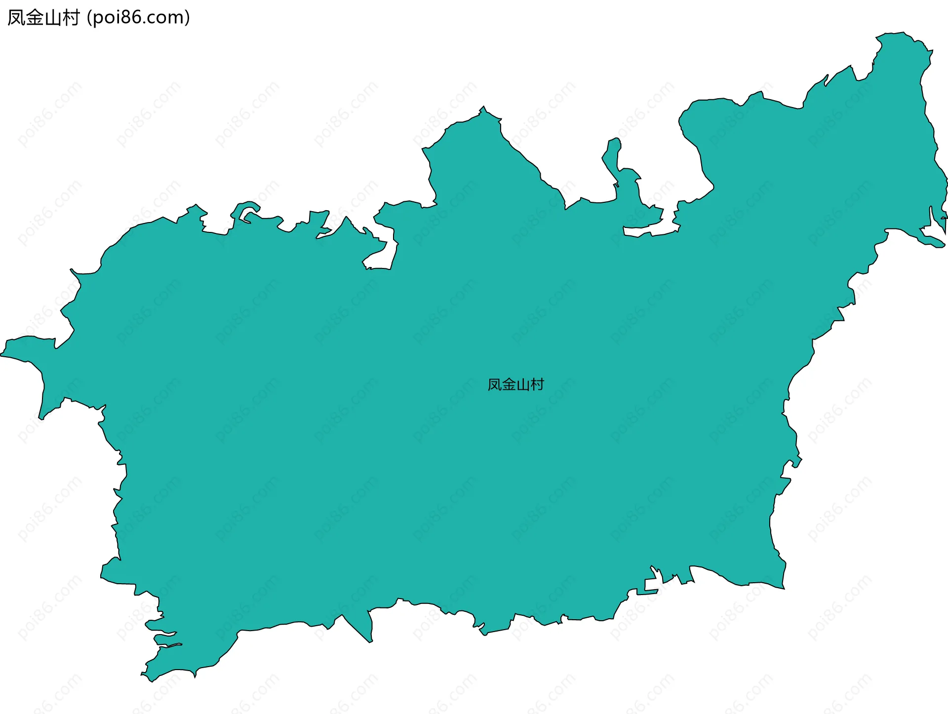 凤金山村边界地图