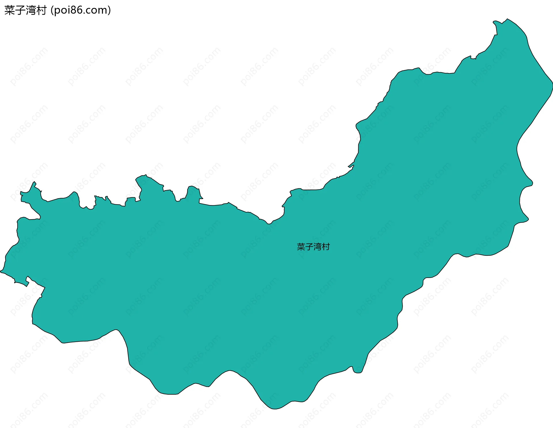 菜子湾村边界地图