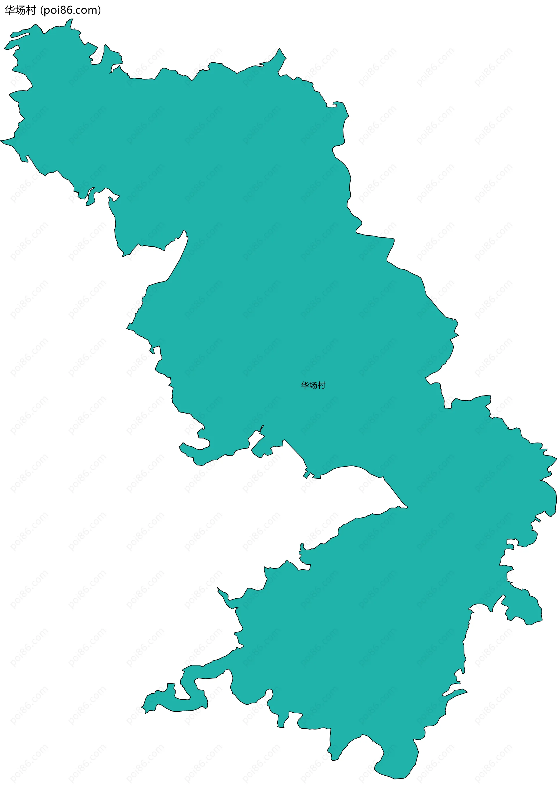 华场村边界地图