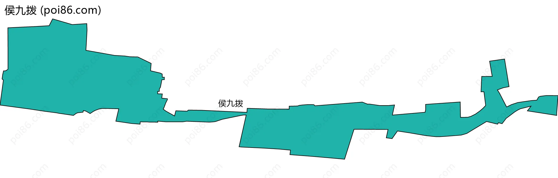 侯九拨边界地图