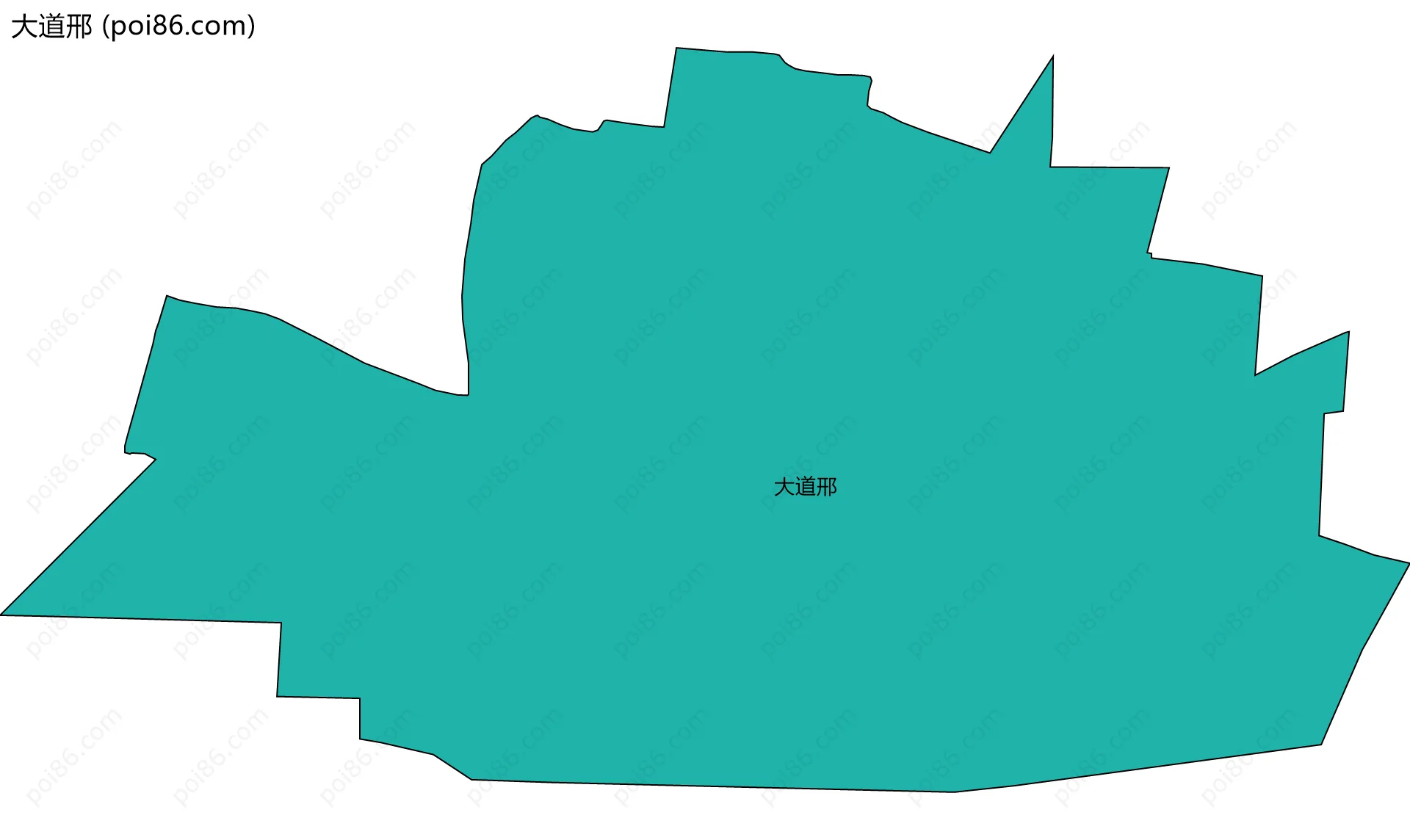 大道邢边界地图