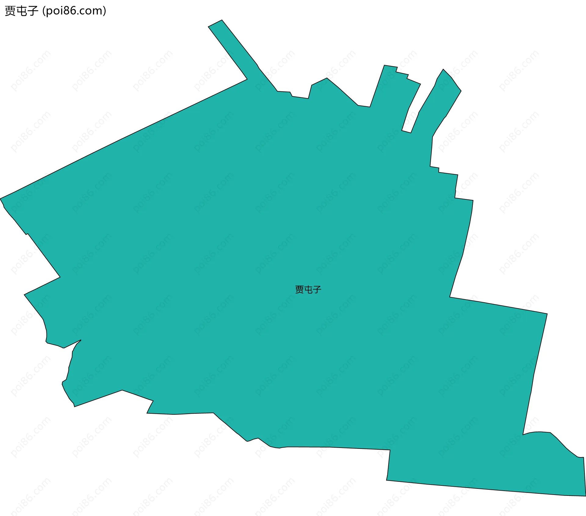 贾屯子边界地图