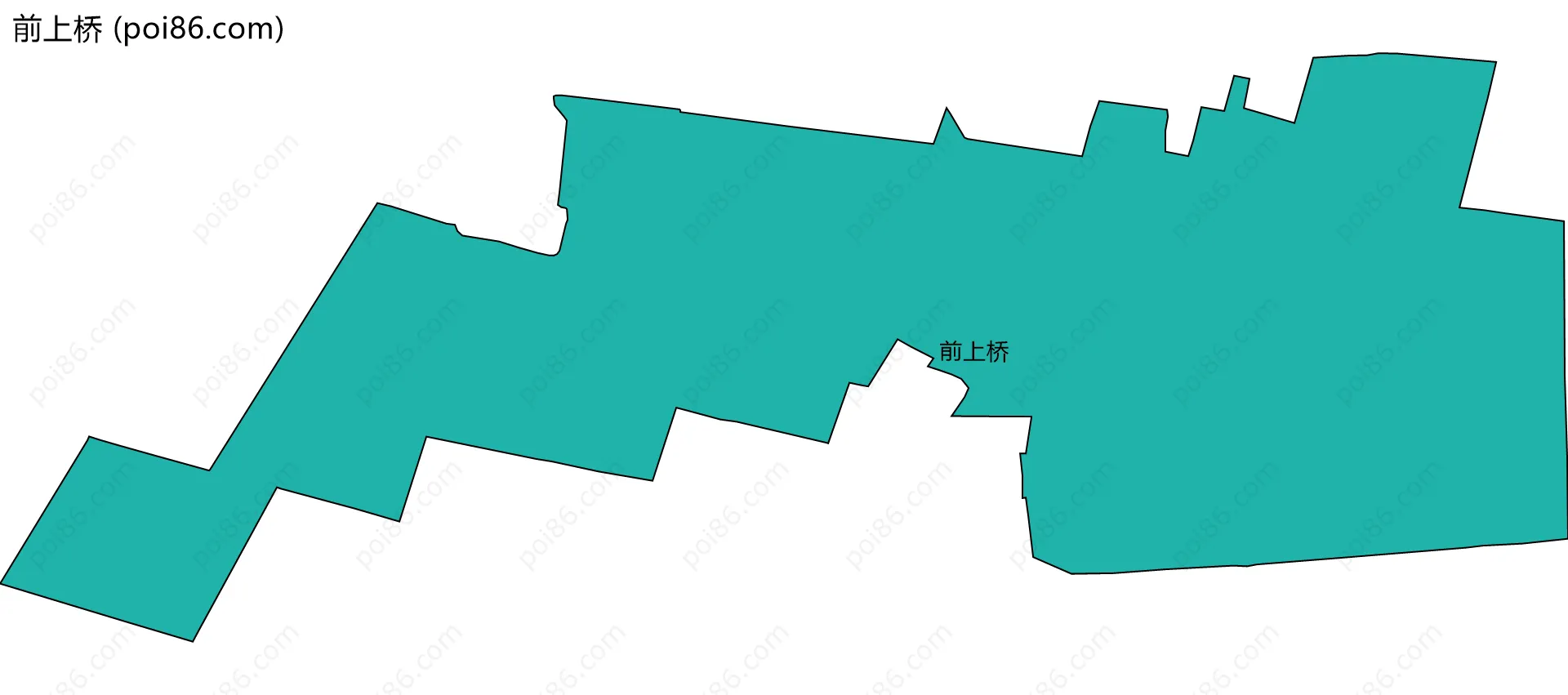 前上桥边界地图